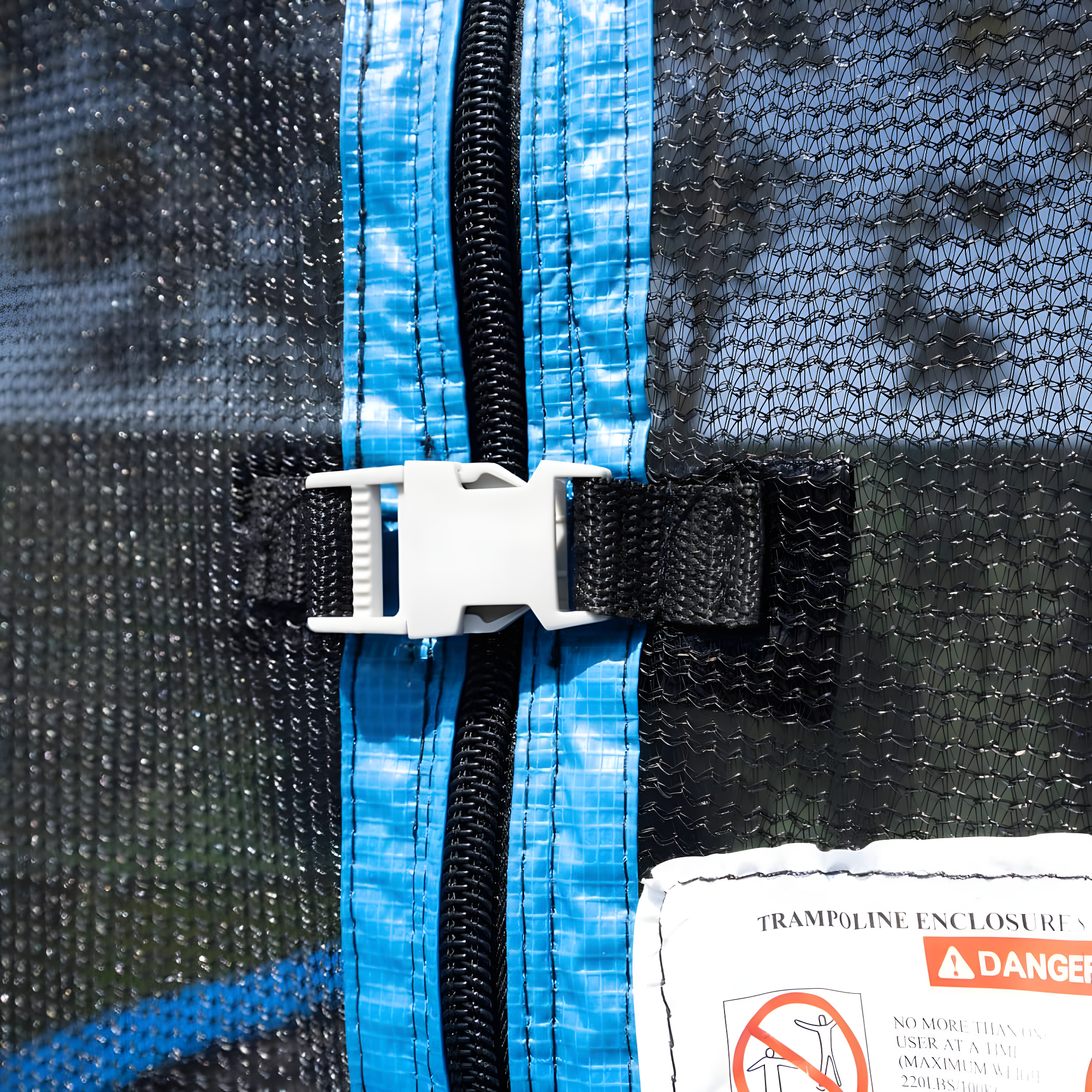 Sportspower TruJump 14' Round Trampoline with Safety Enclosure & with Lifetime Warranty on Jump Mat