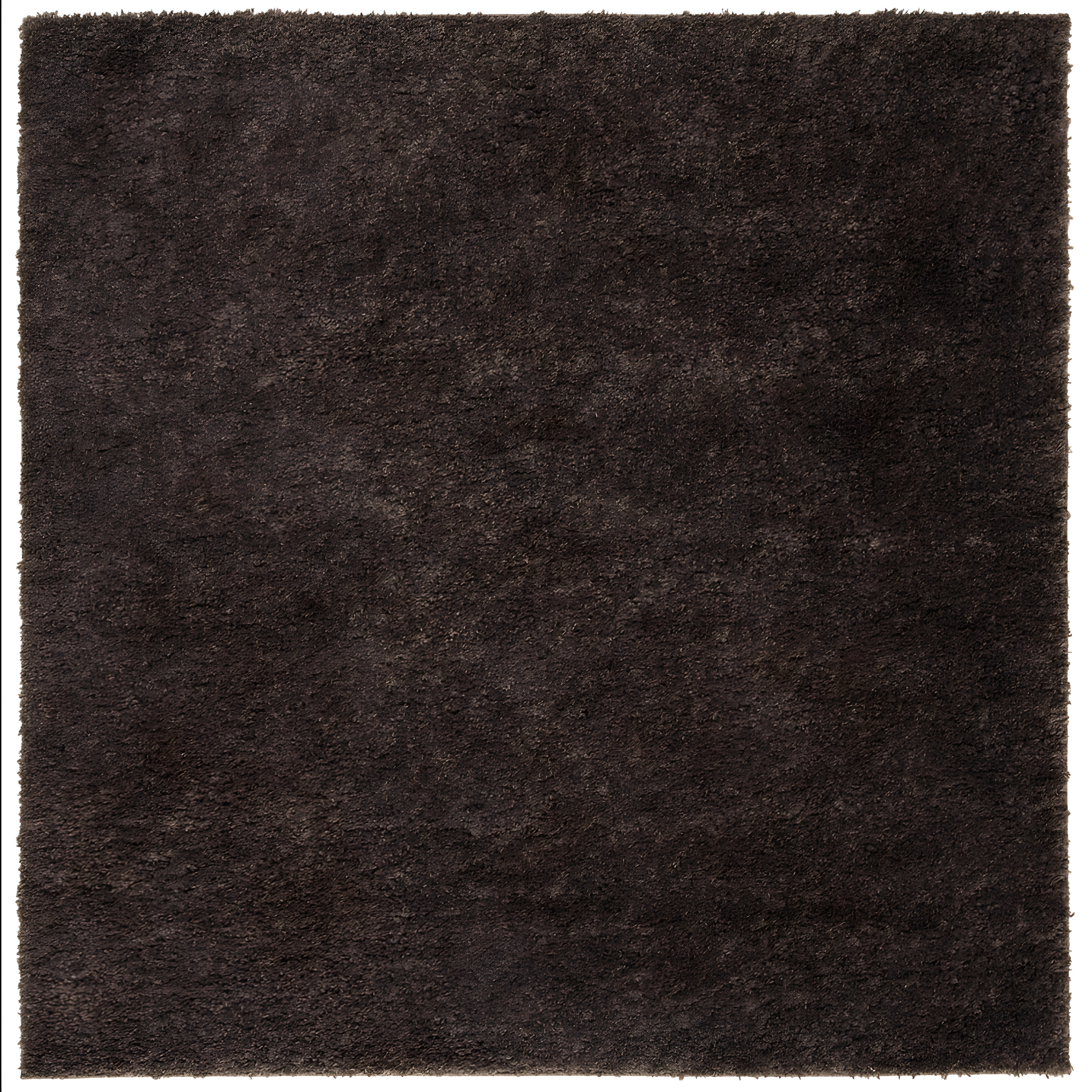 August Shag 900 AUG900 Power Loomed Indoor Area Rug - Brown - 9'x9' - Safavieh