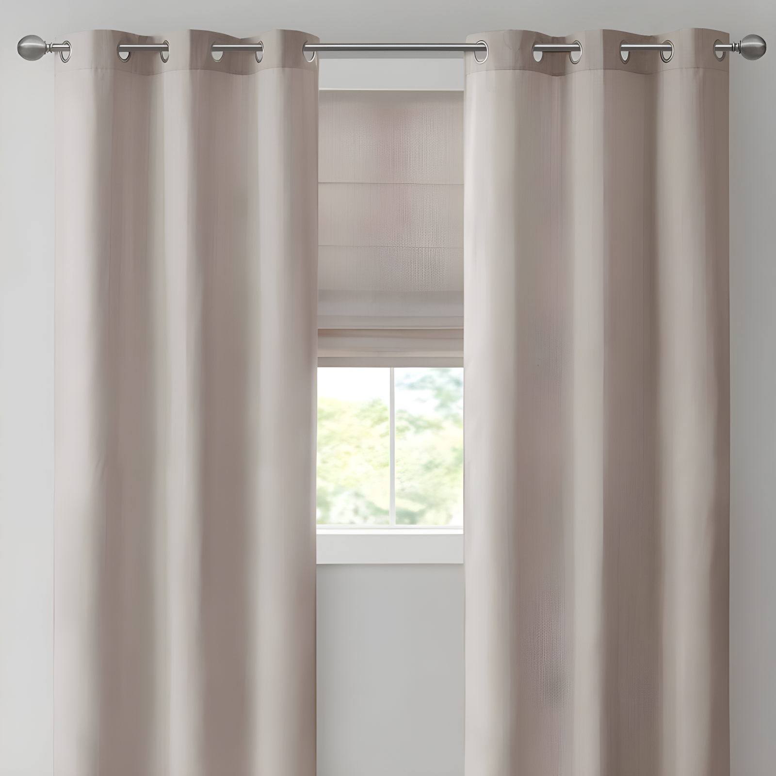 Galen Basketweave Cordless Room Darkening Roman Shade