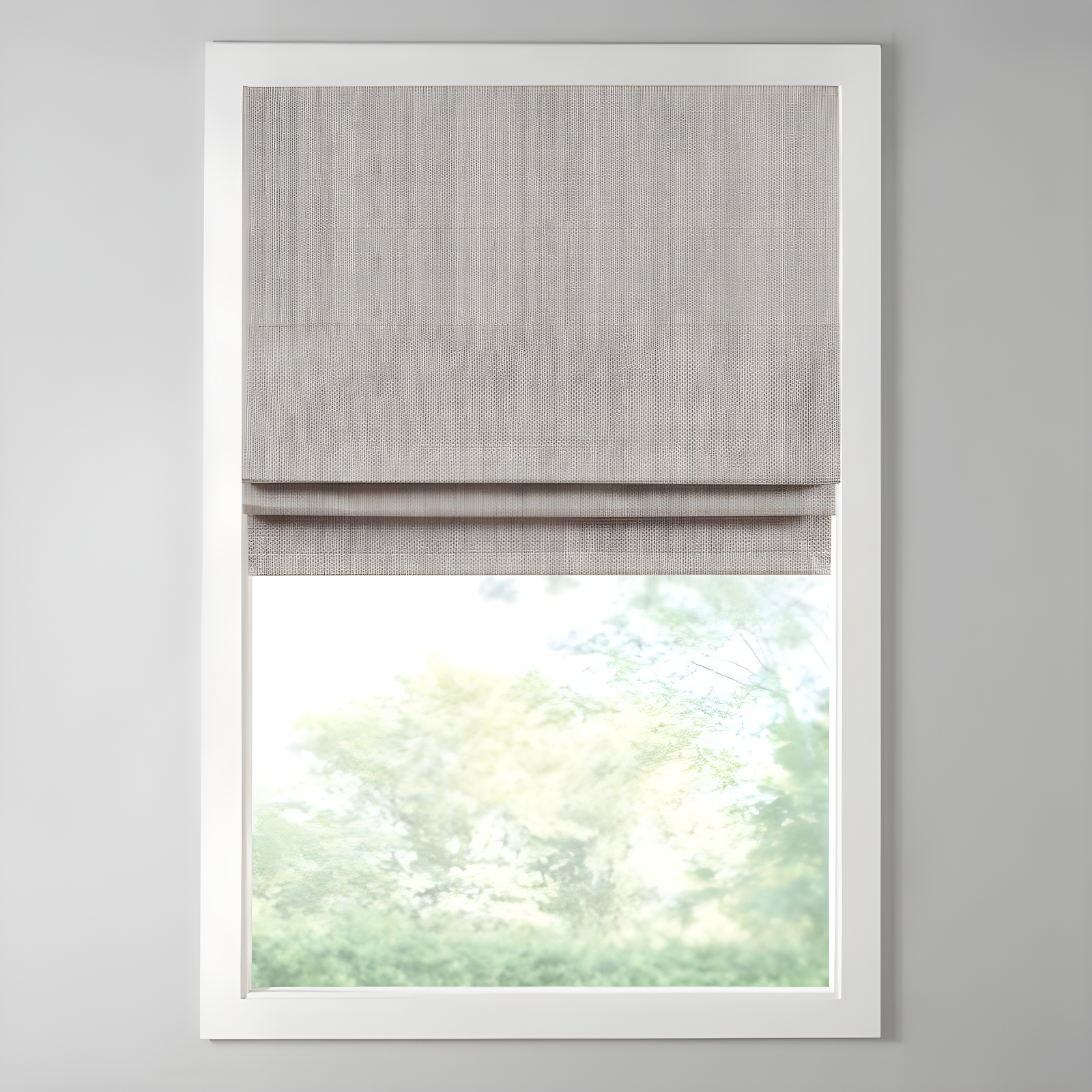 Galen Basketweave Cordless Room Darkening Roman Shade