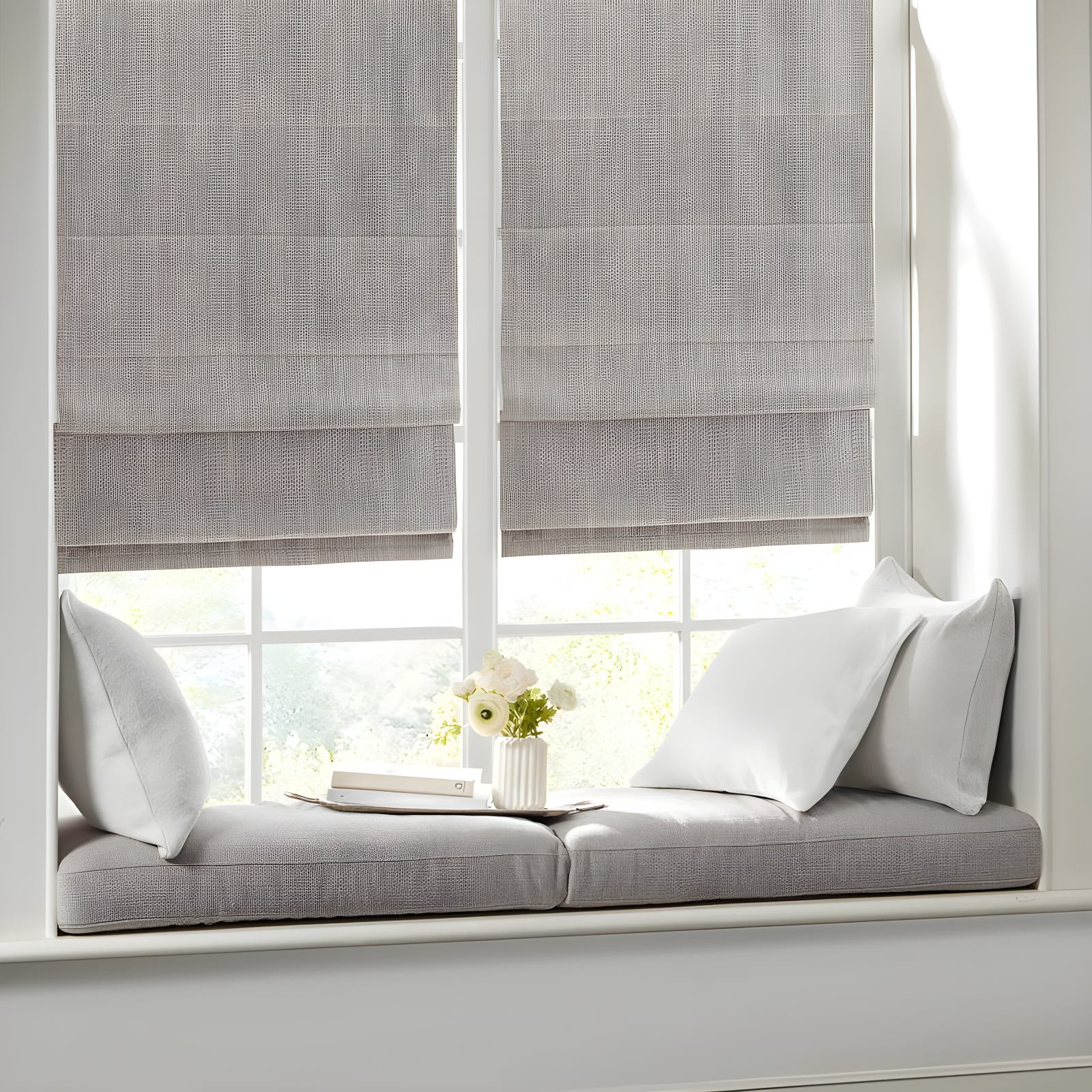 Galen Basketweave Cordless Room Darkening Roman Shade