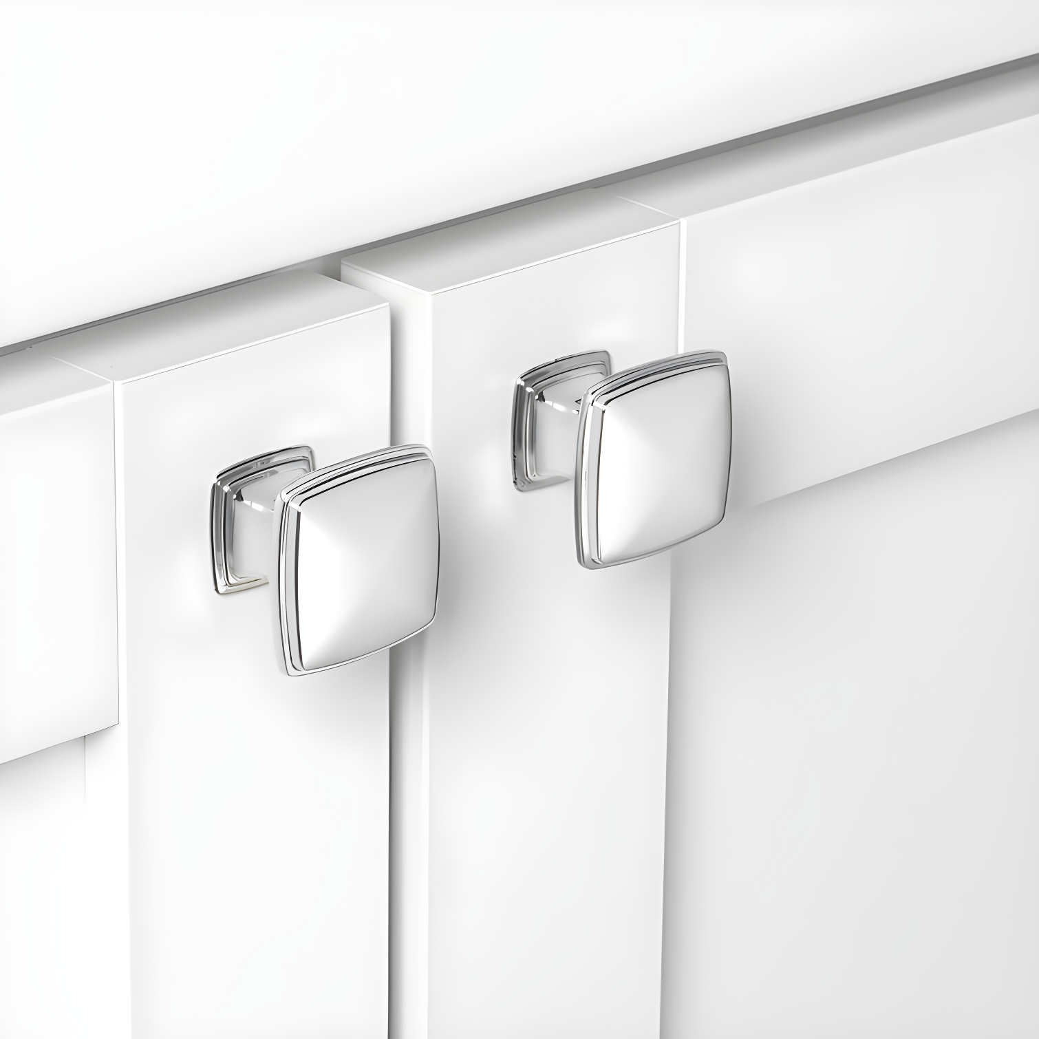 Deco 1 1/4" Length Square Knob
