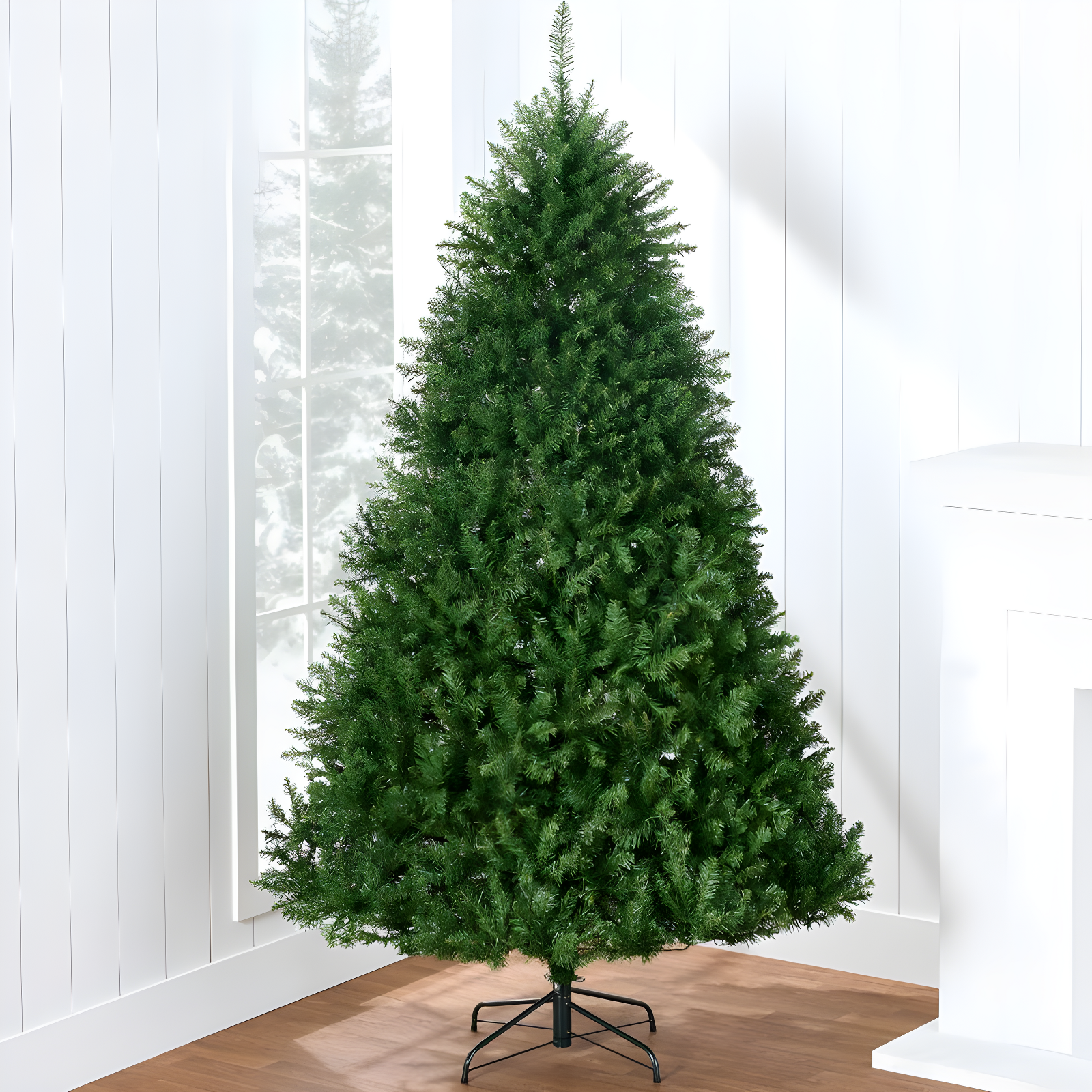 Best Choice Products 6ft Hinged Douglas Full Fir Artificial Christmas Tree Holiday Decoration w/ Foldable Metal Stand