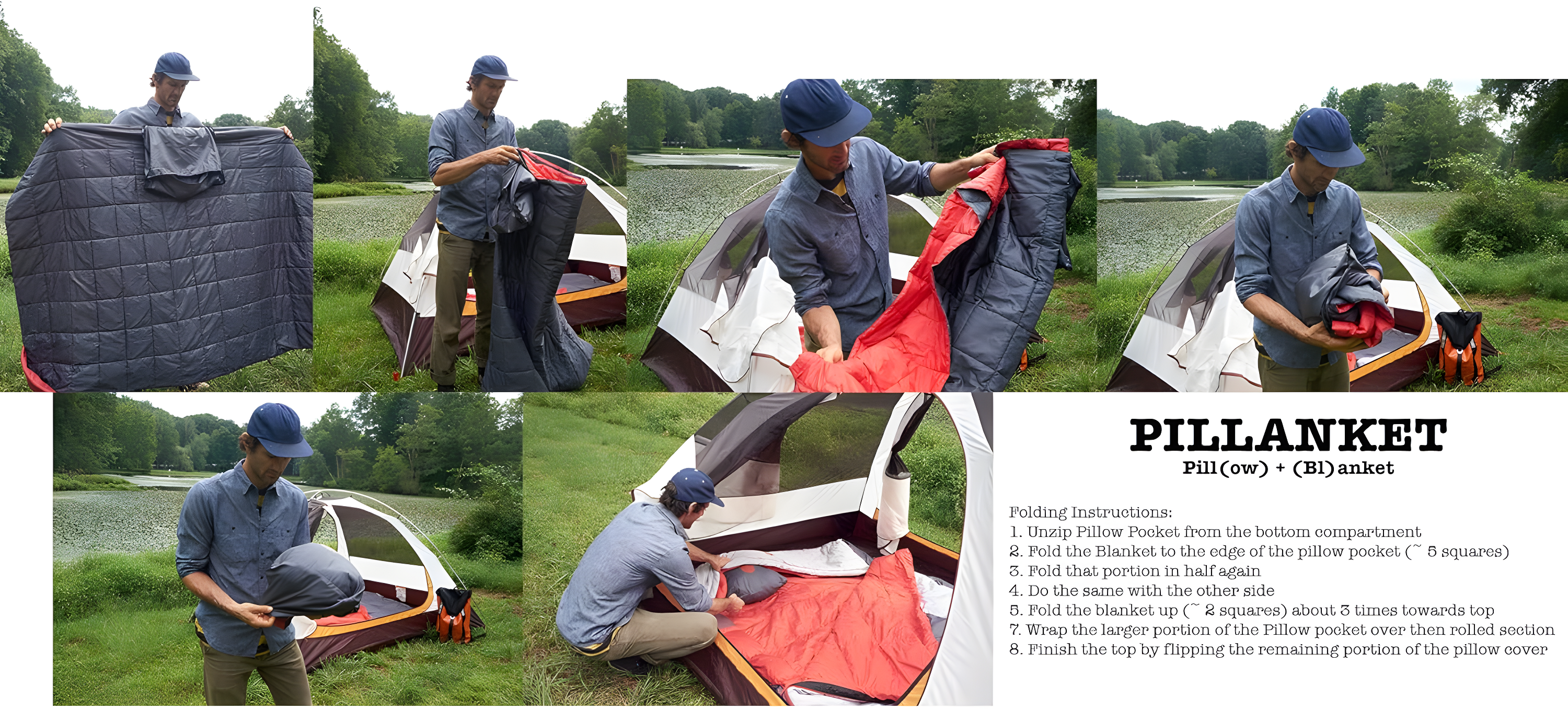 OmniCore Designs PILLANKET: PILL(ow) + (bl)ANKET - Packable Camping Pillow
