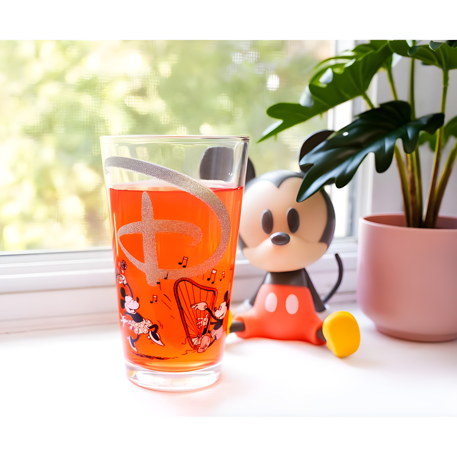 Disney 100 Years of Wonder Glitter Pint Glass | Holds 16 Ounces