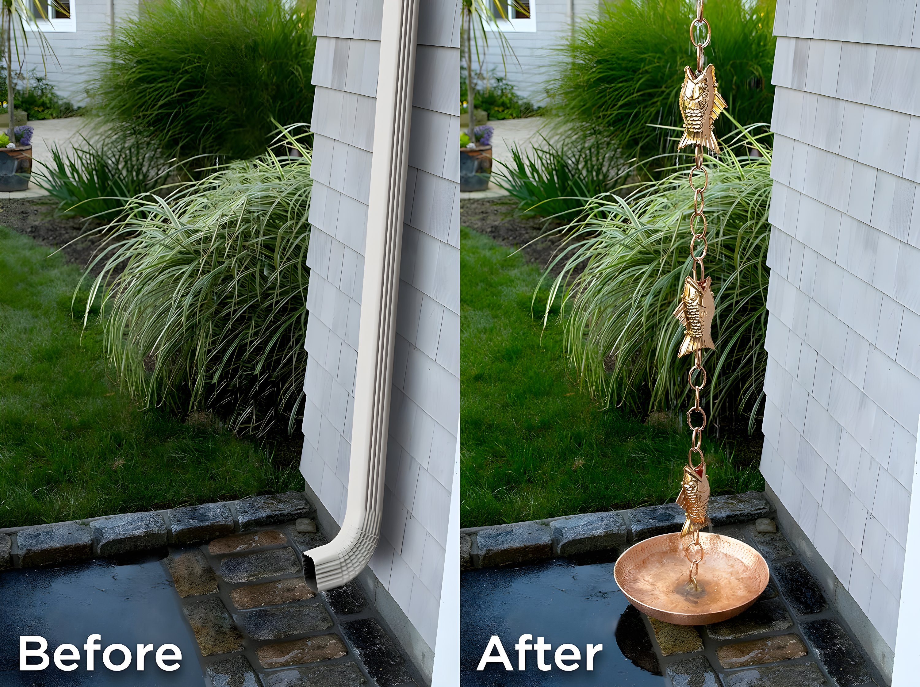 Highland Dunes Carlisle Weather Resistant Copper Animals Rain Chain