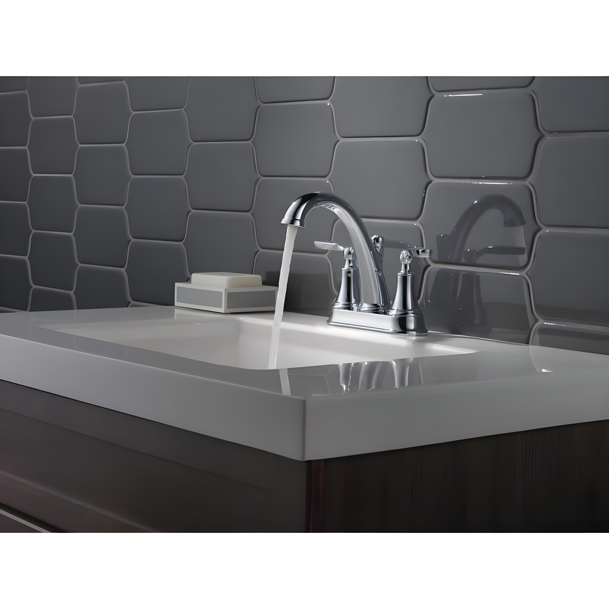 Woodhurst Centerset Bathroom Faucet with Drain Assembly