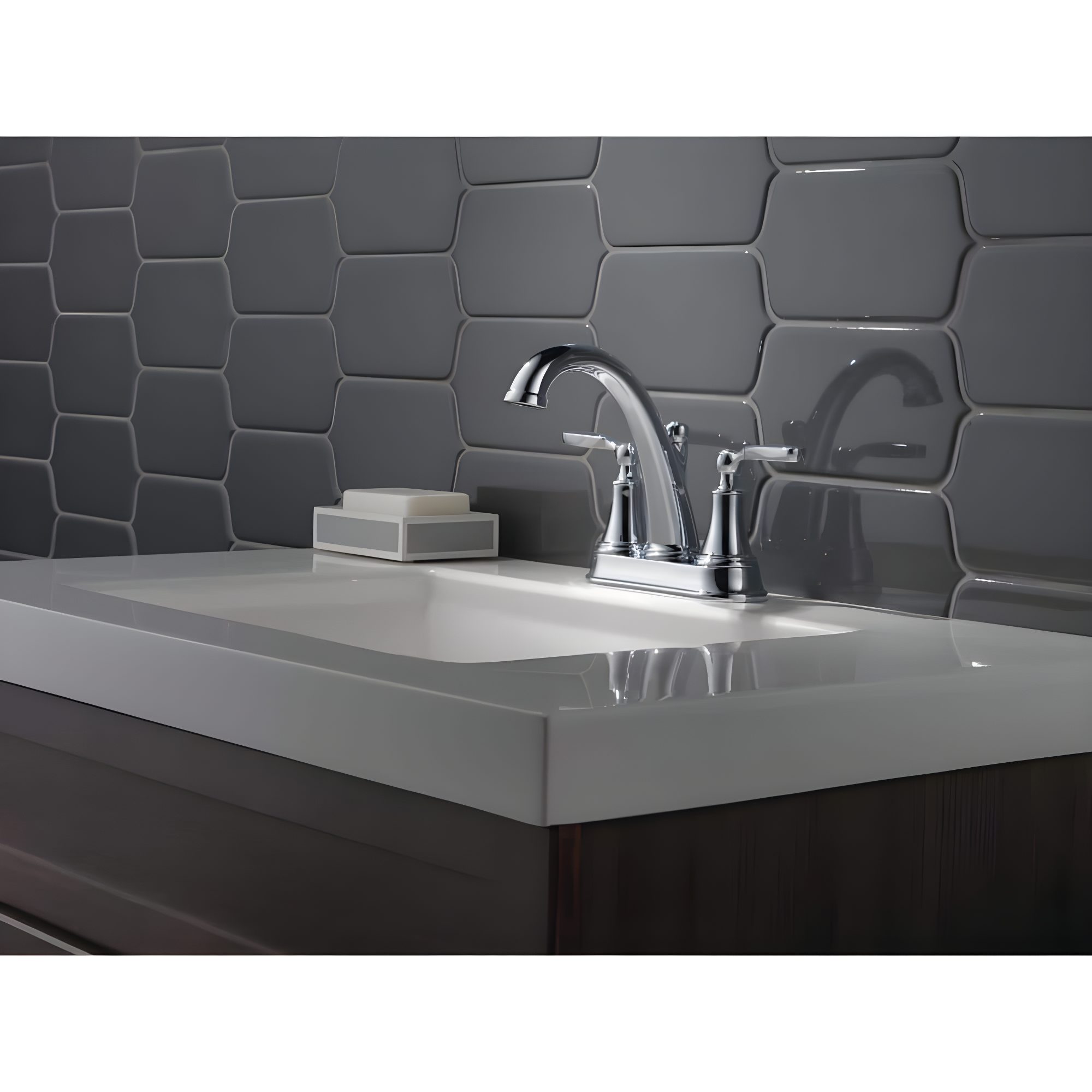 Woodhurst Centerset Bathroom Faucet with Drain Assembly