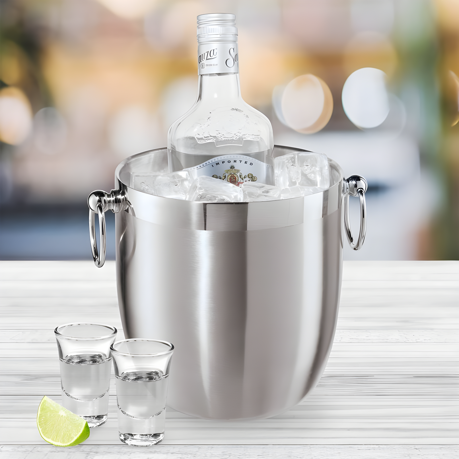 OGGI Oggi Barware Stainless Steel Champagne Ice Bucket