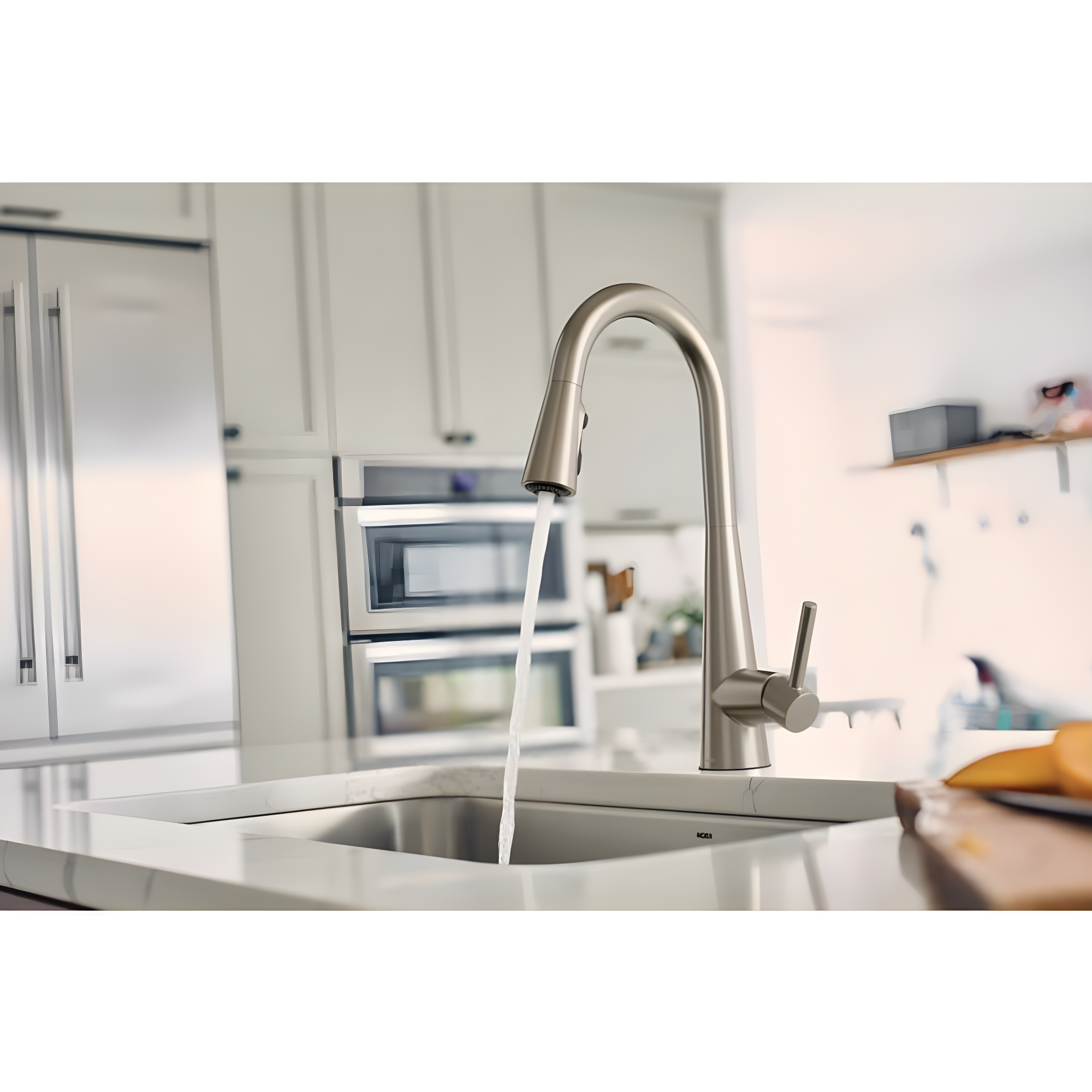 Moen Sleek Pull Down Single Handle Kitchen Faucet with Power Boost Technology and Duralock