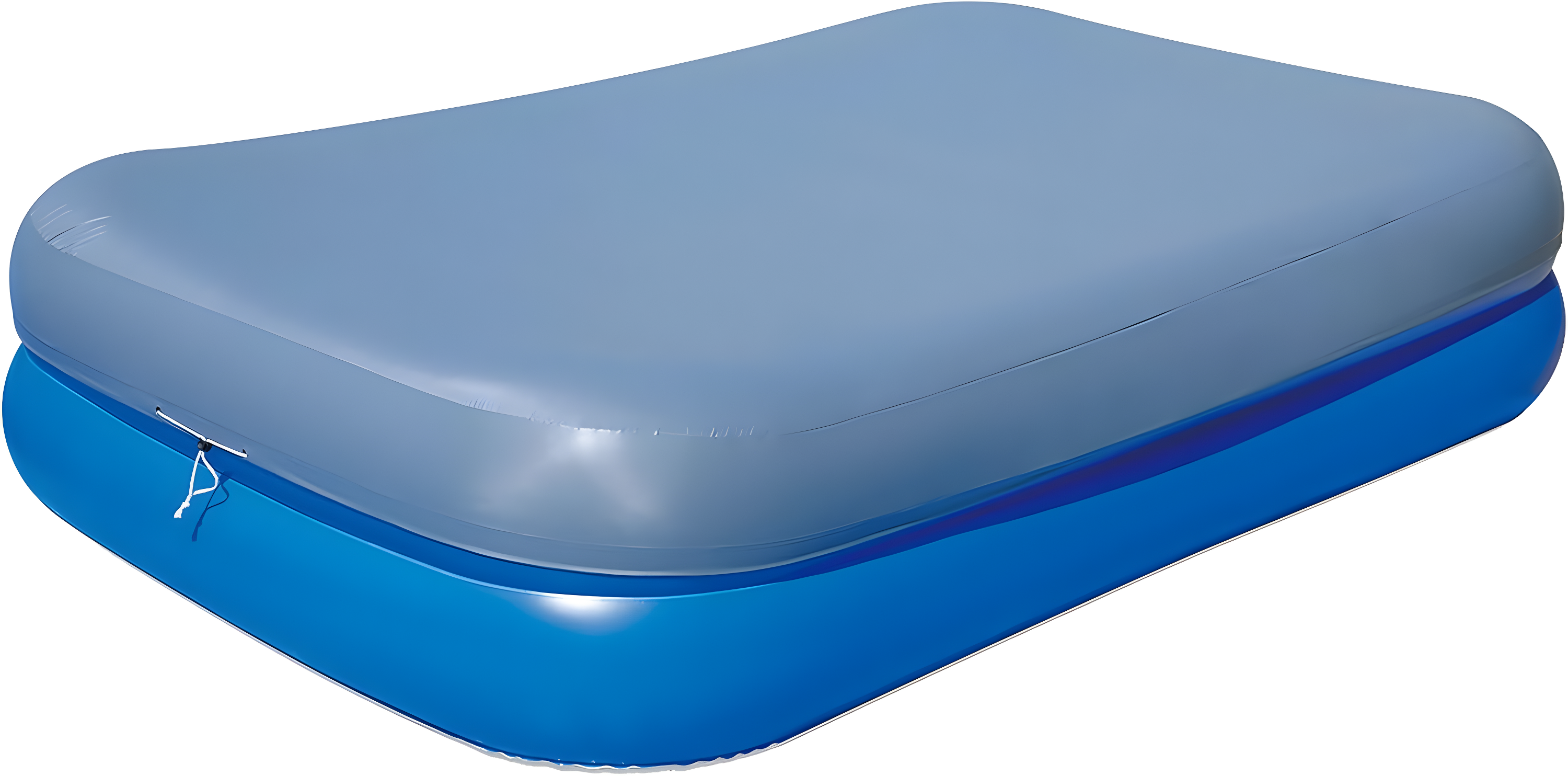 Inflatable 103-in x 69-in x 22-in Deep Rectangular Family Pool with Cover