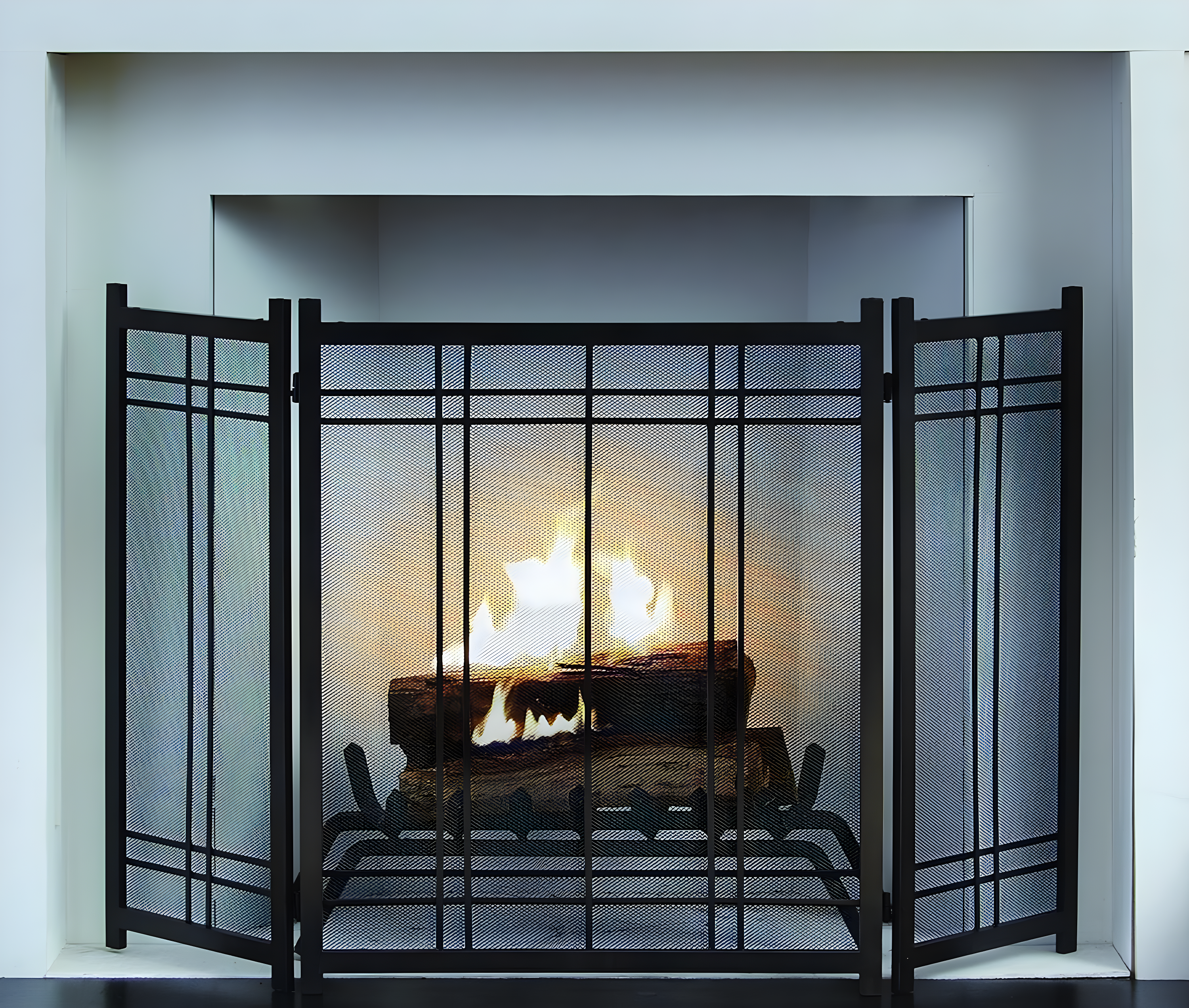 Pleasant Hearth FA016SA Preston Steel Fireplace Screen