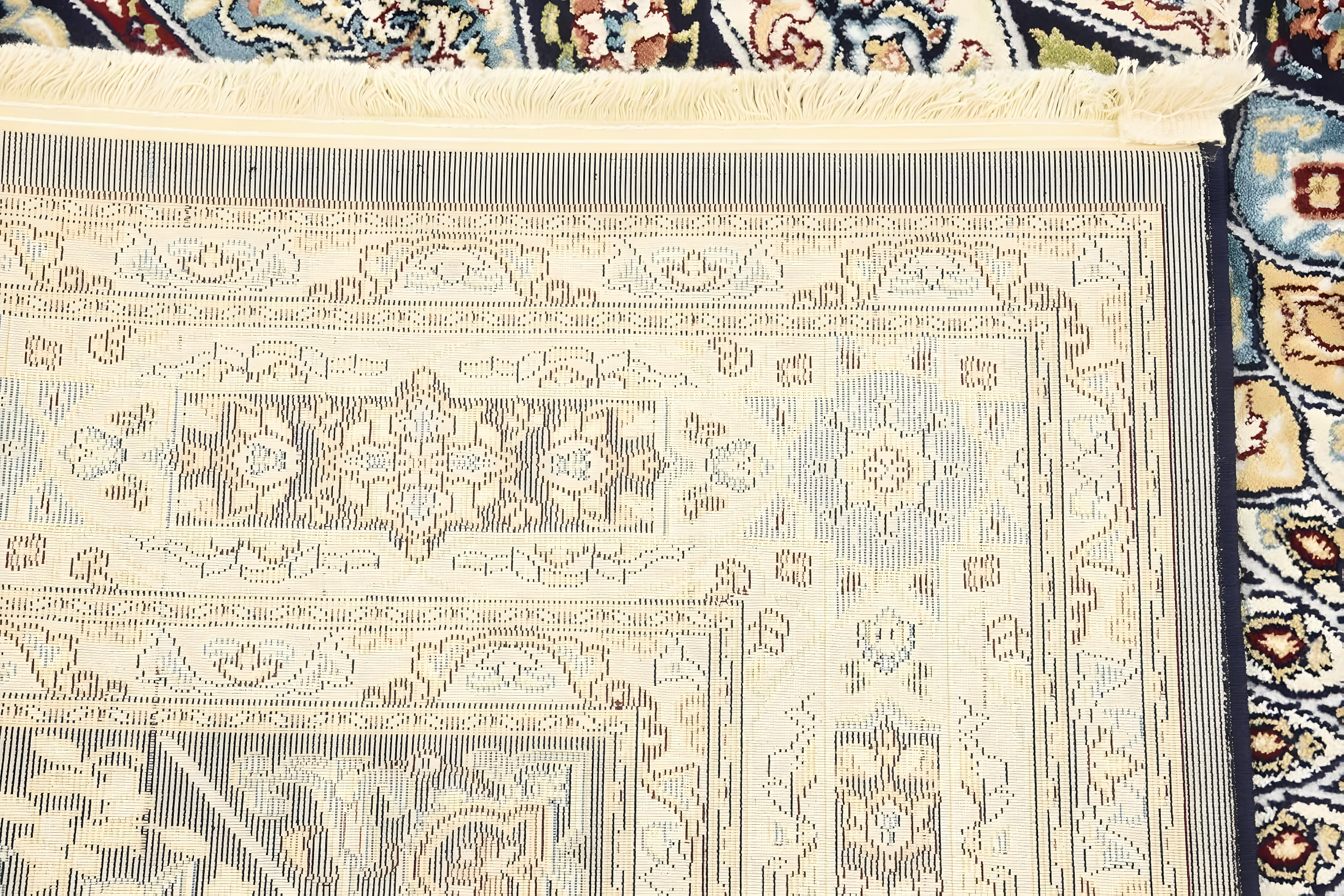 Unique Loom Narenj Collection Area Rug - Adams (5' 1" x 8' Rectangle Navy Blue/Beige)