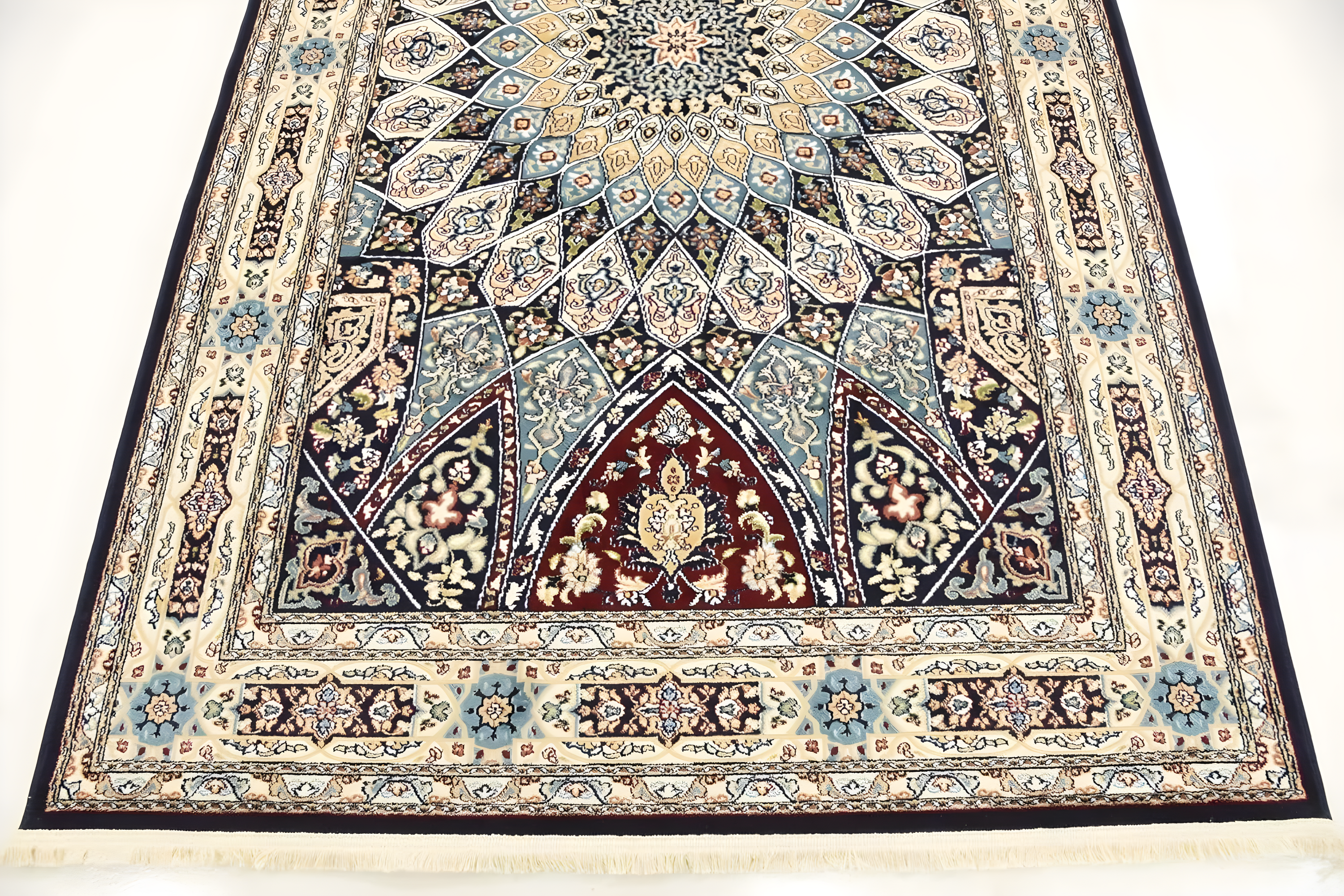 Unique Loom Narenj Collection Area Rug - Adams (5' 1" x 8' Rectangle Navy Blue/Beige)