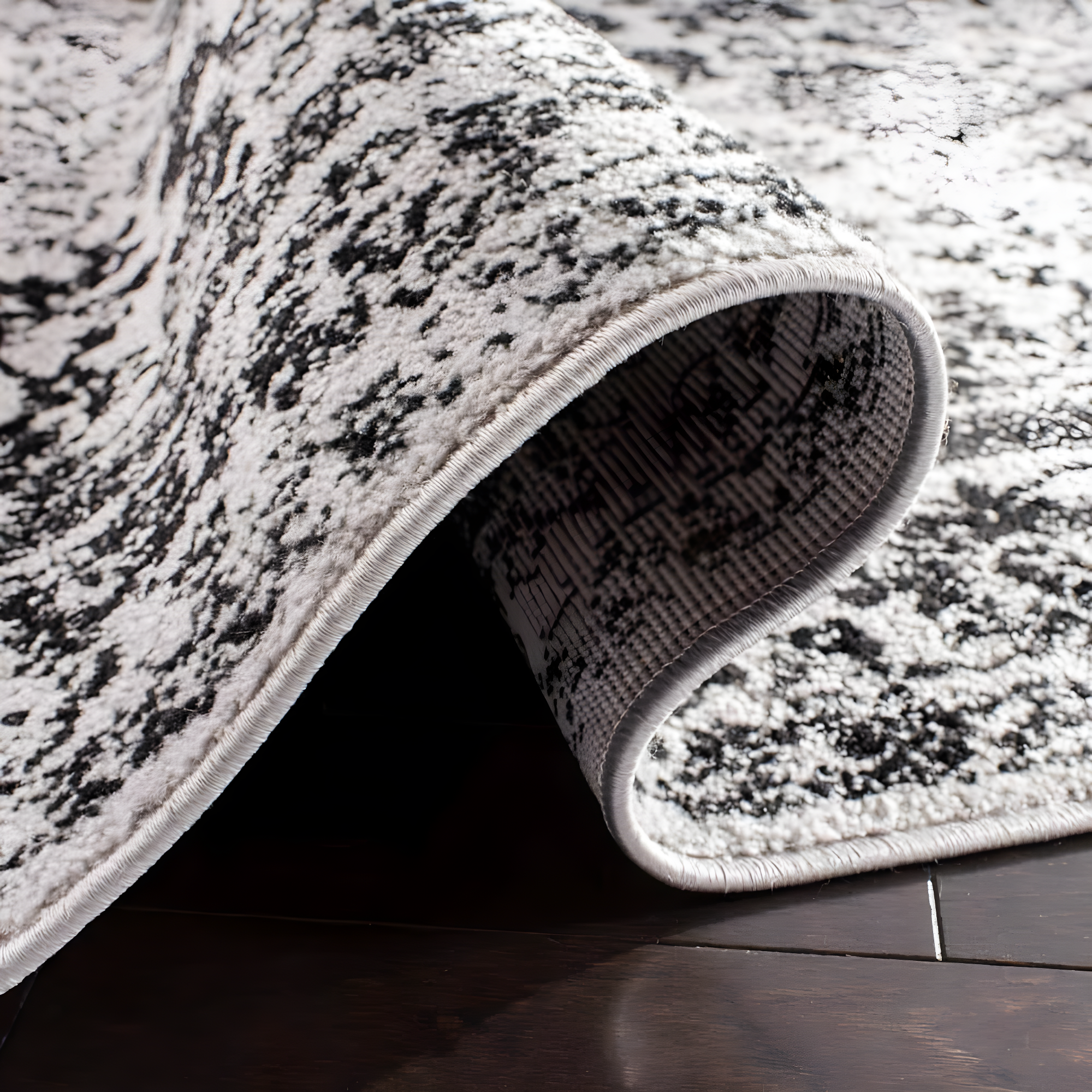 Adirondack ADR109 Machine Made Indoor Accent Rug - Grey/Black - 3'x5' - Safavieh