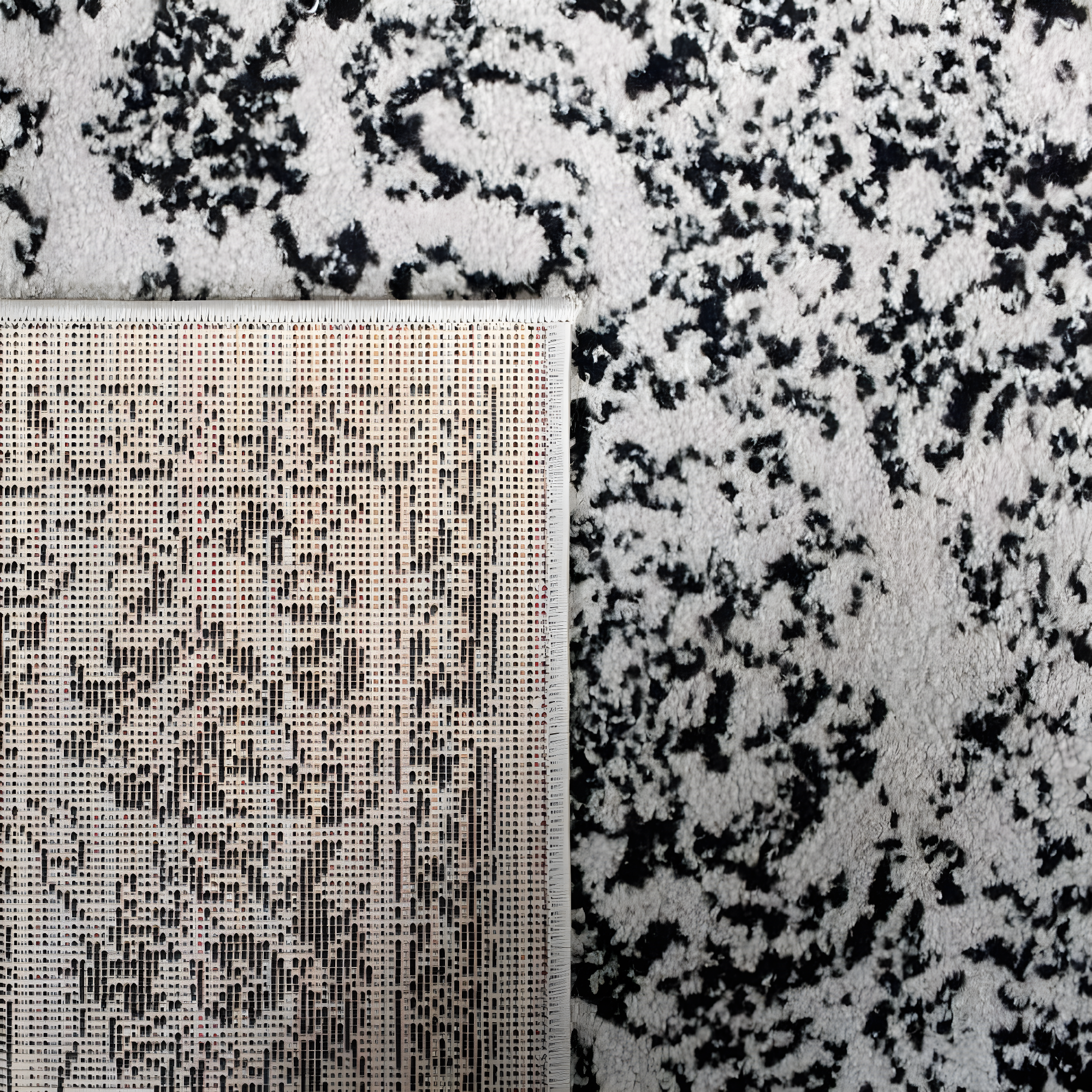 Adirondack ADR109 Machine Made Indoor Accent Rug - Grey/Black - 3'x5' - Safavieh