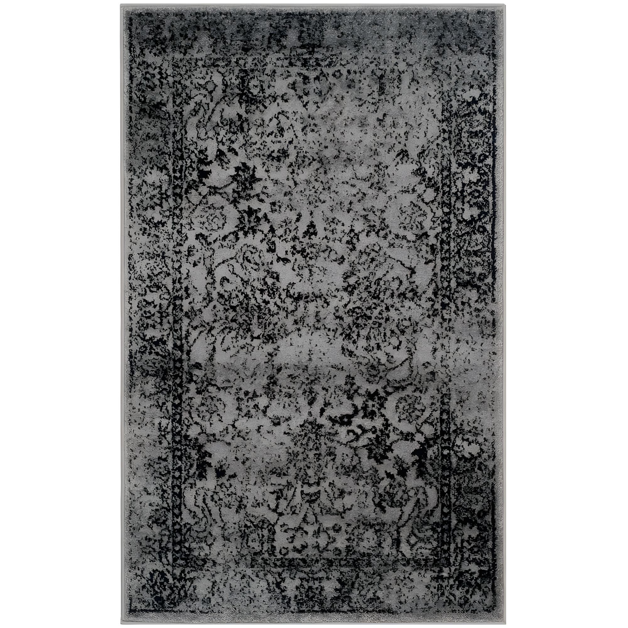 Adirondack ADR109 Machine Made Indoor Accent Rug - Grey/Black - 3'x5' - Safavieh