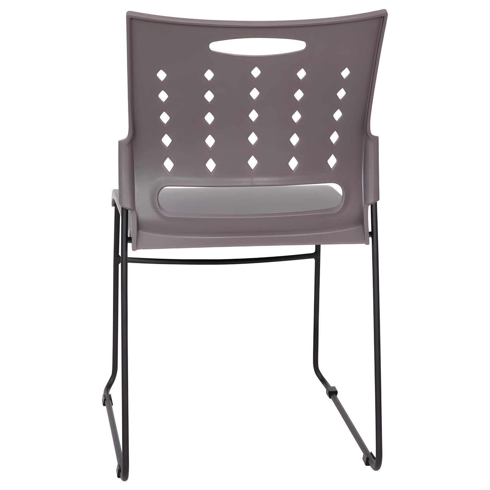 Flash Furniture 881 lb. Capacity Sled Base Stack Chair with Carry Handle and Air-Vent Back