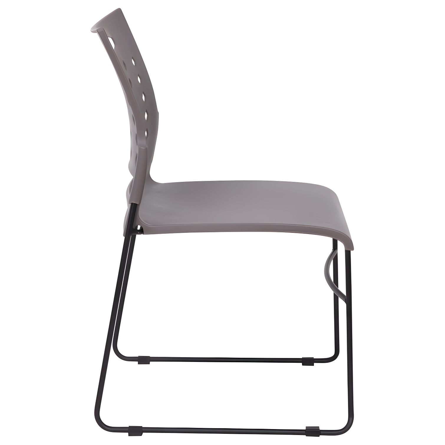 Flash Furniture 881 lb. Capacity Sled Base Stack Chair with Carry Handle and Air-Vent Back