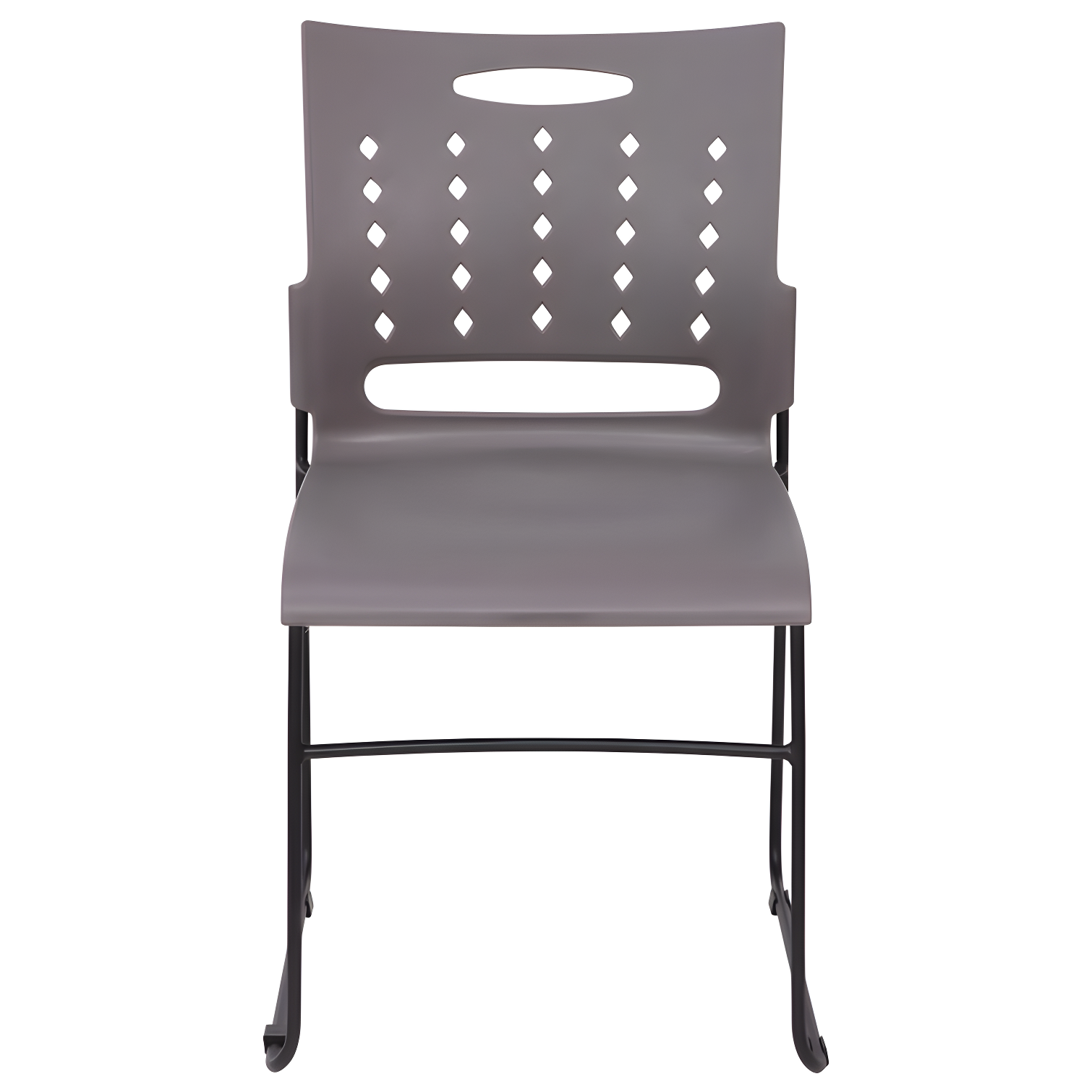 Flash Furniture 881 lb. Capacity Sled Base Stack Chair with Carry Handle and Air-Vent Back