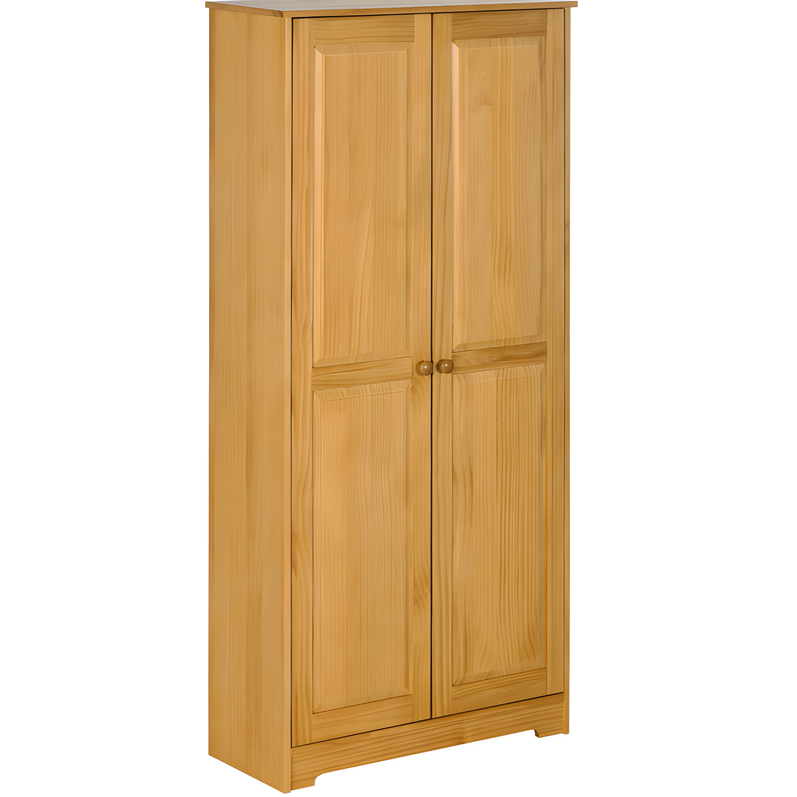 Ophelia & Co. 67" Pinewood Kitchen Pantry Storage Cabinet, Freestanding Cabinets With Doors And Shelf Adjustability