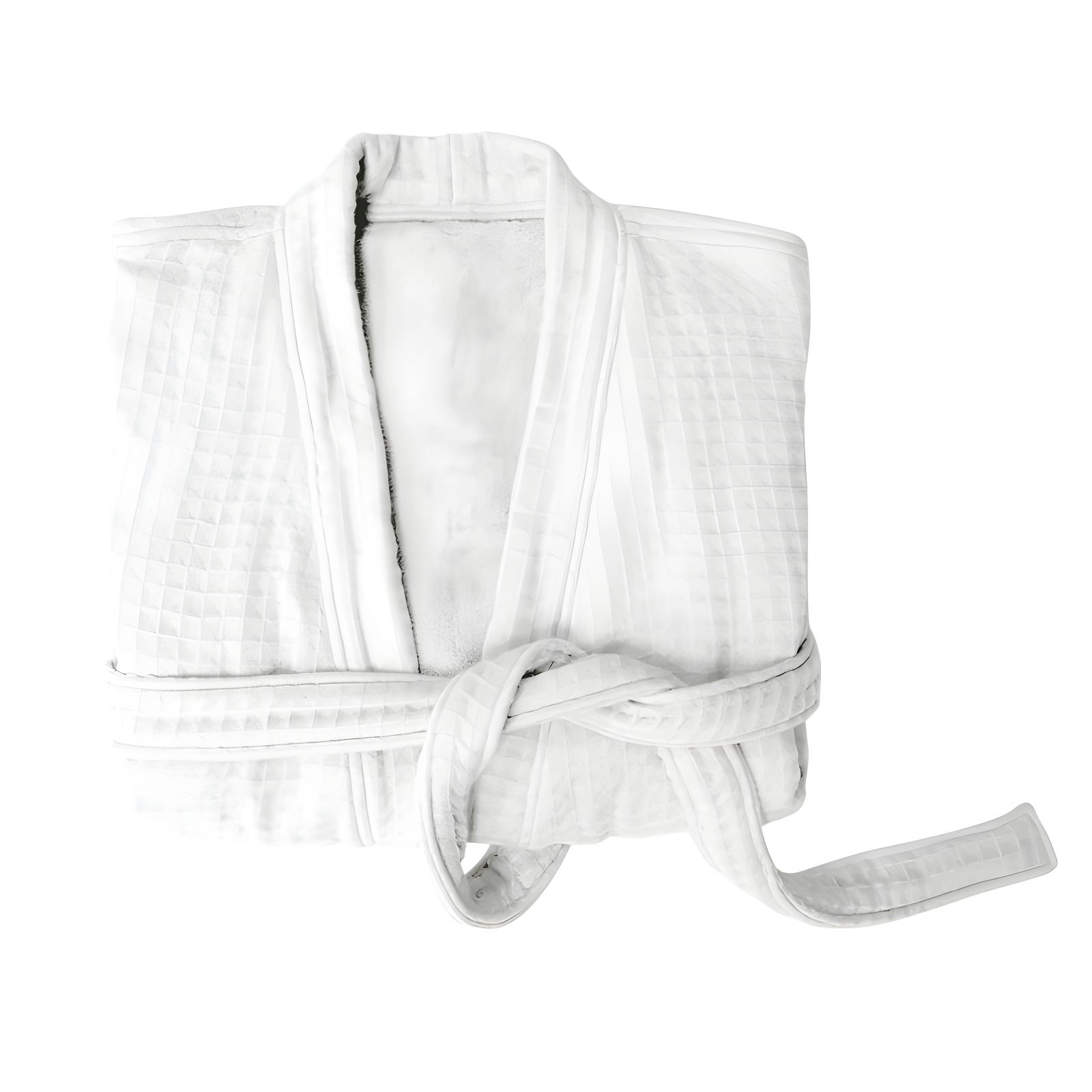 Uchino Cotton Waffle Mid-Calf Bathrobe with Pockets