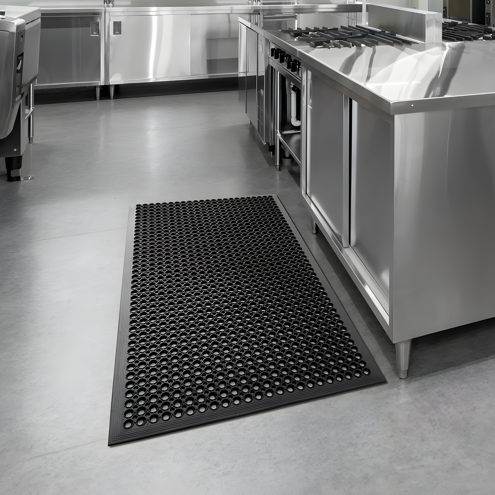 GRIDMANN Anti-Fatigue Restaurant Floor Mat, Non-Slip Rubber Drainage Mat