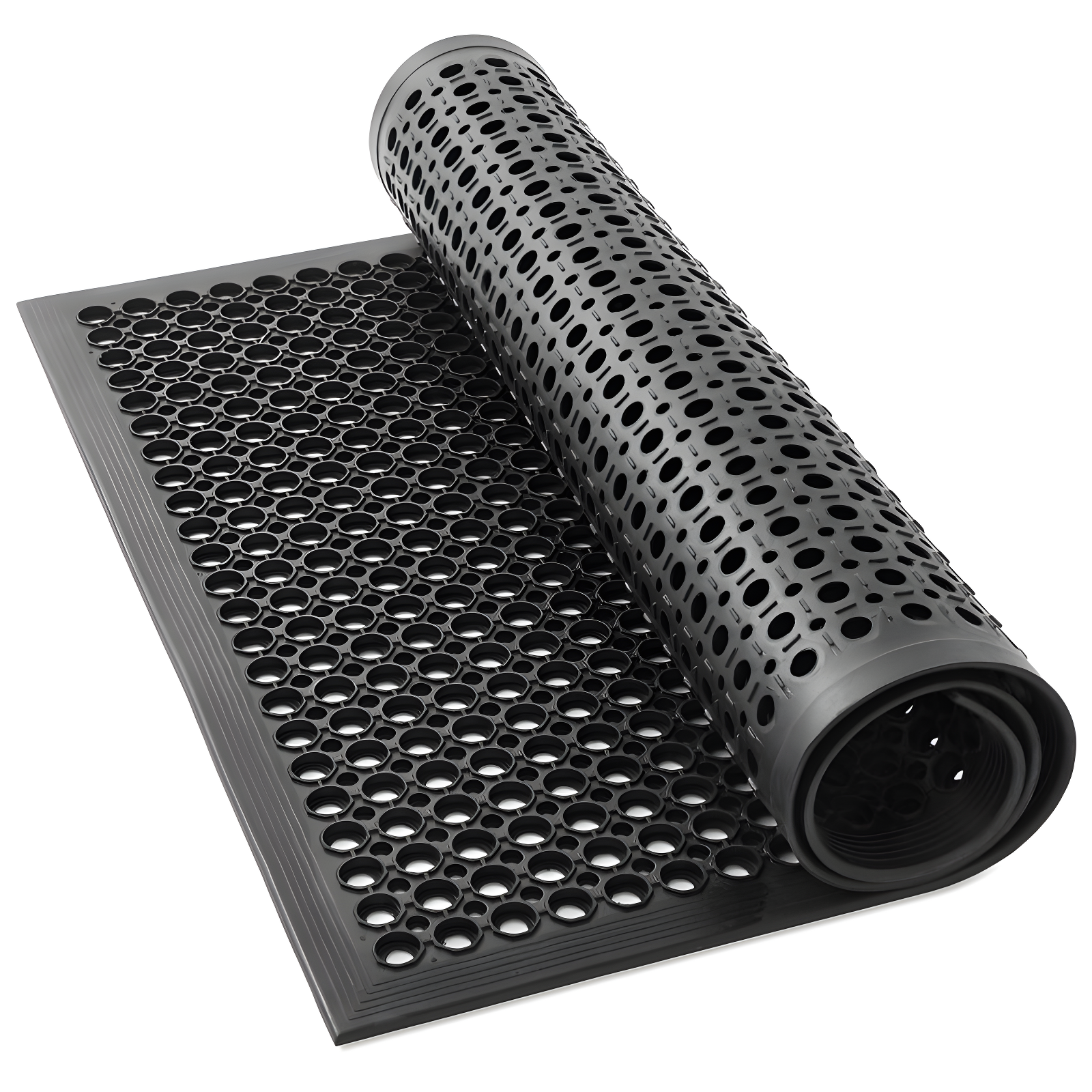 GRIDMANN Anti-Fatigue Restaurant Floor Mat, Non-Slip Rubber Drainage Mat