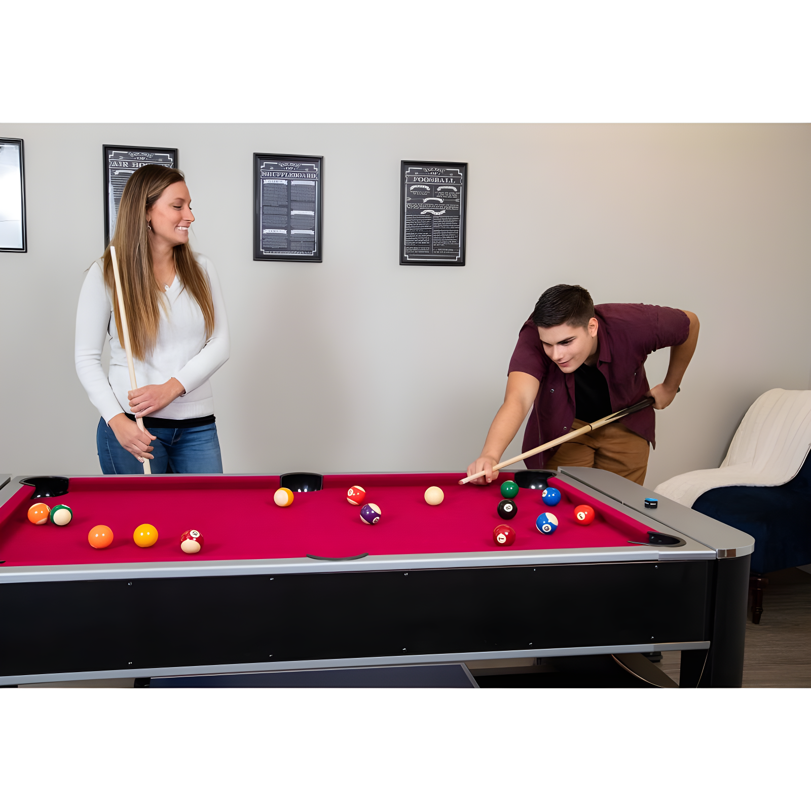 Triple Threat 3-in-1 72" Multi Game Table