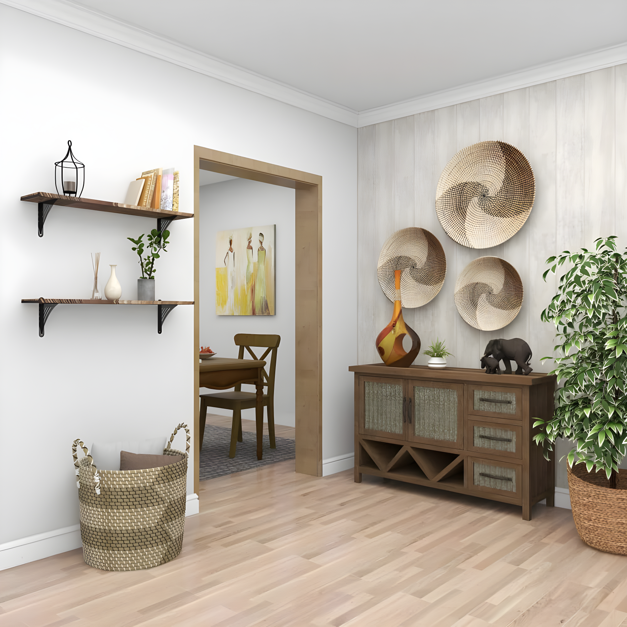 DecMode Mesa de Acento en Forma de Reloj de Arena de Metal Contemporáneo con Detalles de Hoyuelos Martillados y Visibles, 14 "W x 18" H, Plata