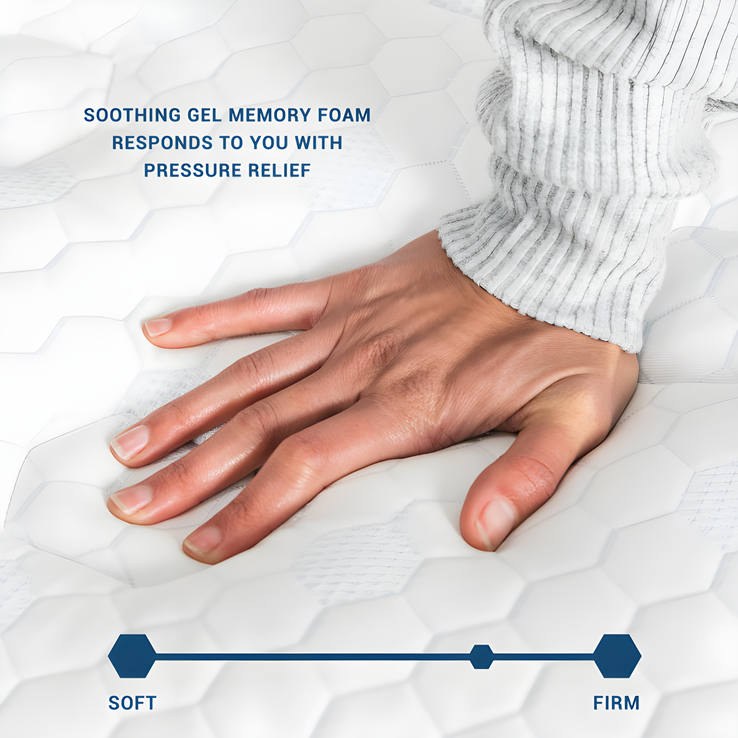 MOLECULE MOLECULE CopperWELL 13" Hybrid Cooling Gel Memory Foam and Encased Coil Medium Firm Mattress