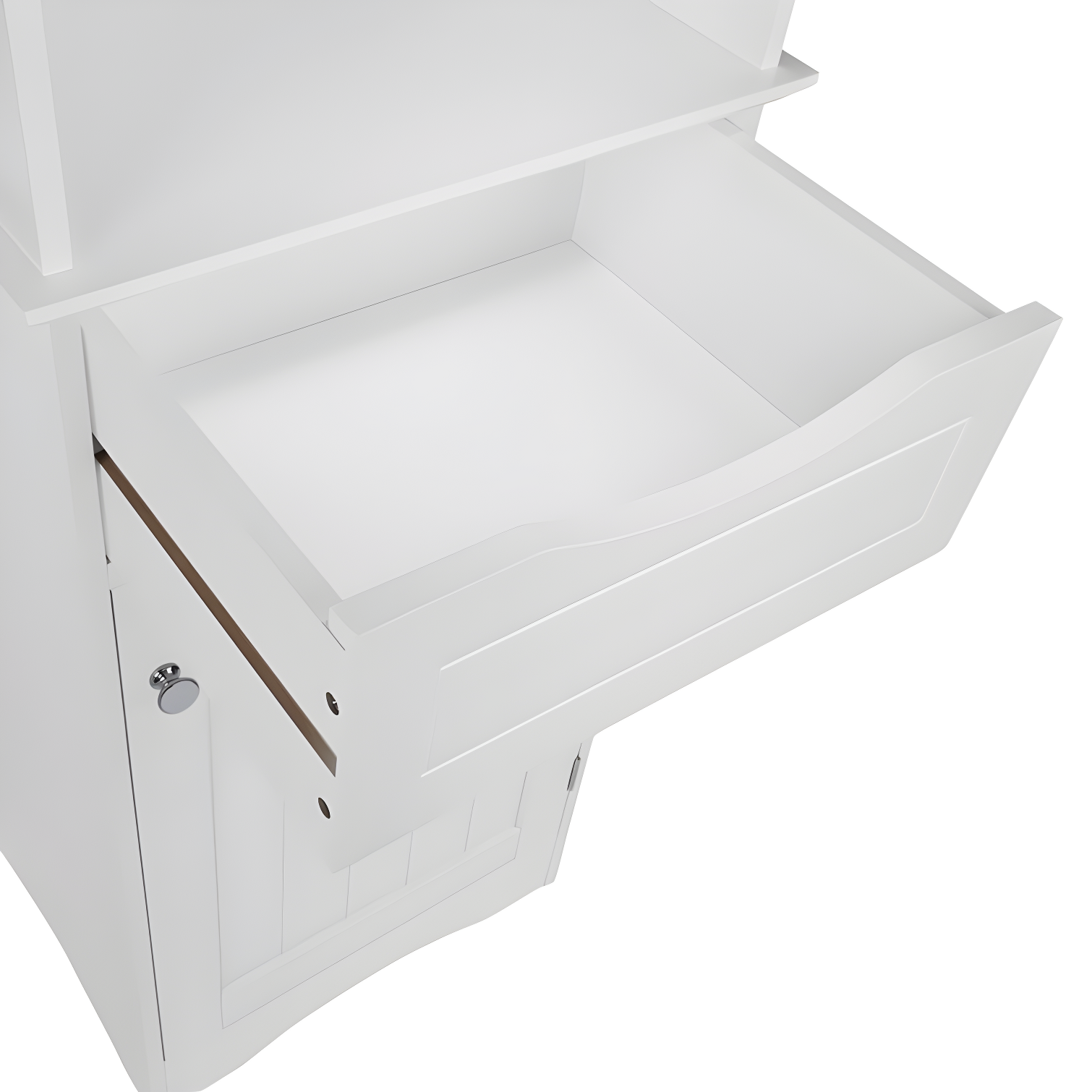 RiverRidge Ashland Tall Bathroom Storage Linen Cabinet and Organizer with Drawer and Shelves