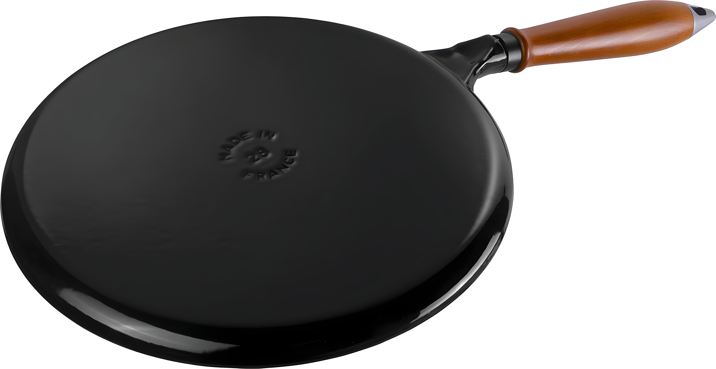 Staub ® Matte Black Cast Iron 11" Crepe Pan with Spreader and Spatula