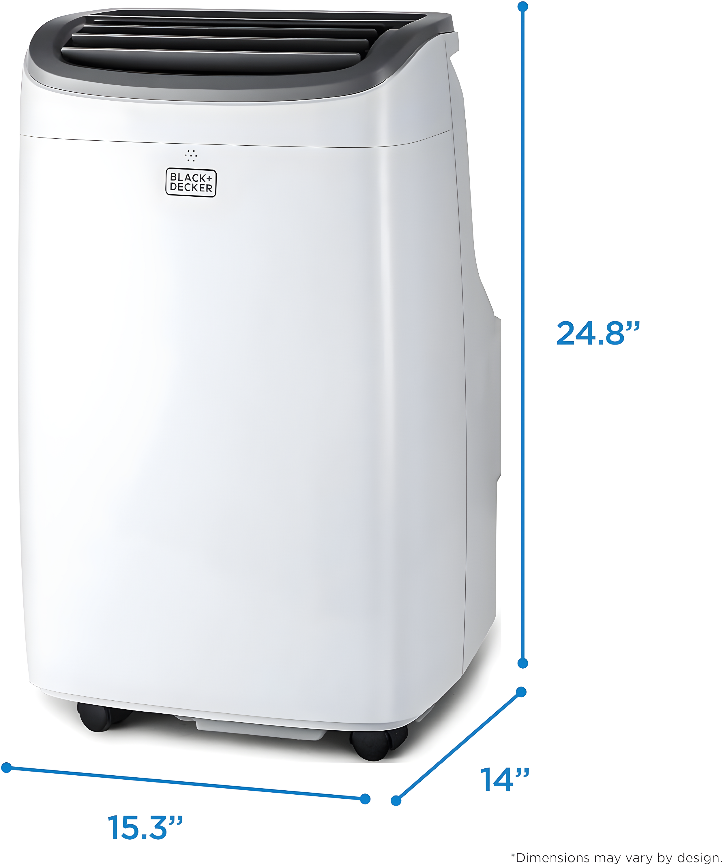 BLACK+DECKER BPACT10WT 5,500 BTU SACC/CEC (10,000 BTU ASHRAE) Portable Air Conditioner for Rooms up to 450 sq. ft.