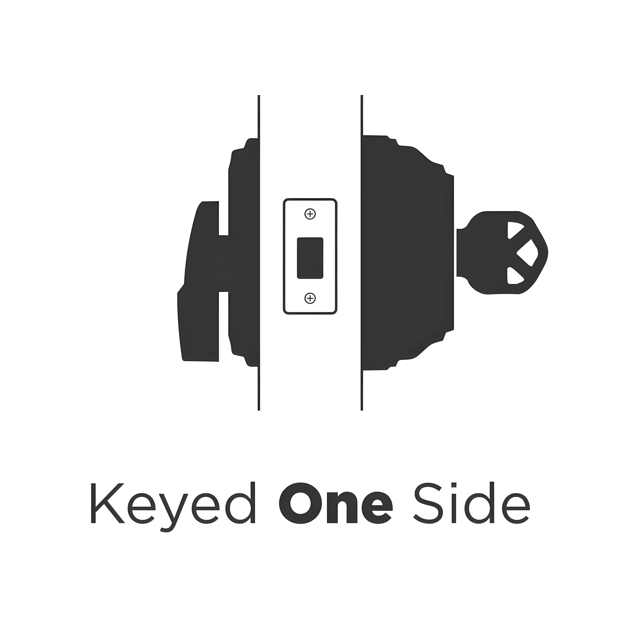 980 Deadbolt, Keyed One Side, featuring SmartKey Security™ in Polished Brass