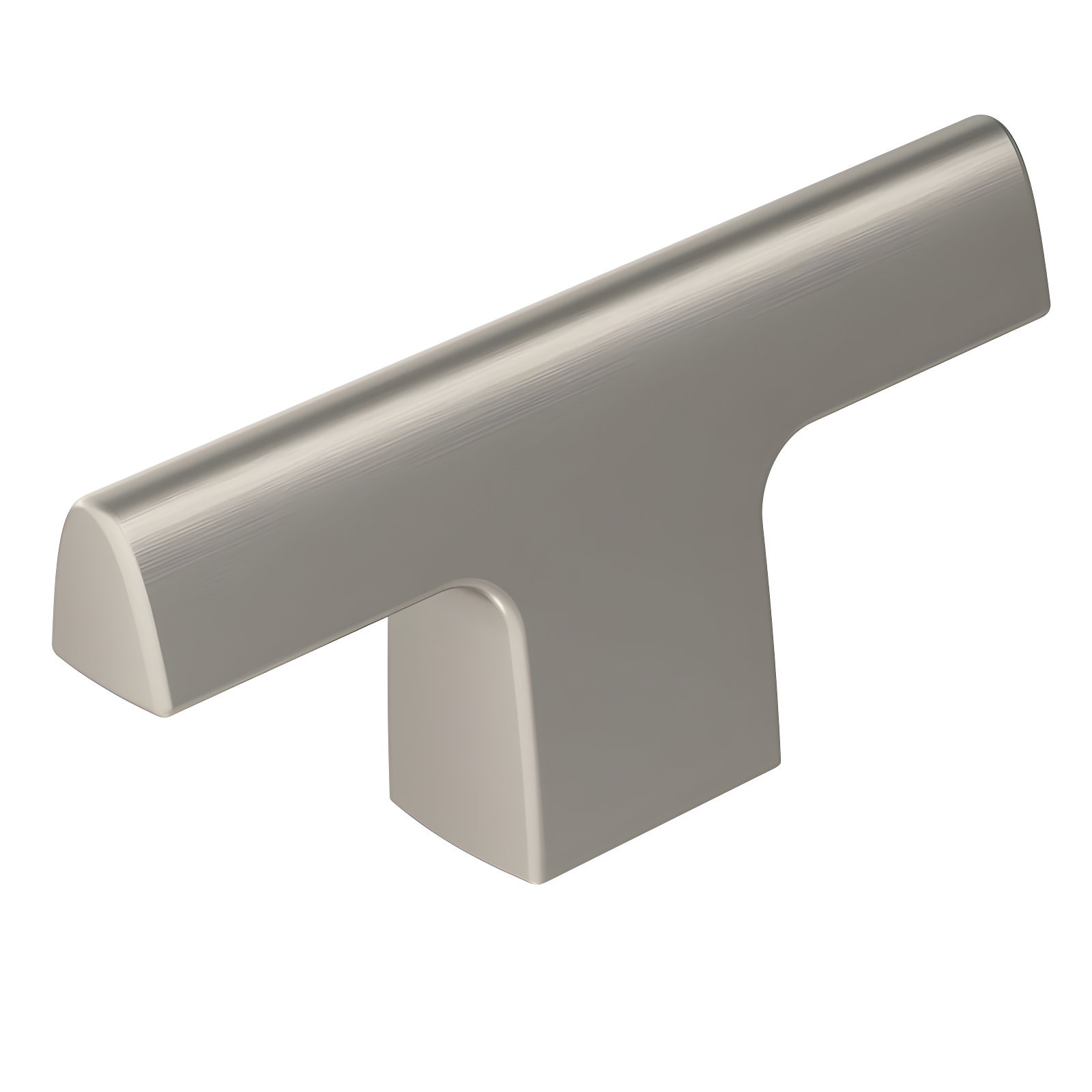 Amerock Riva 2-1/2 inch (64mm) Length Satin Nickel Cabinet Knob