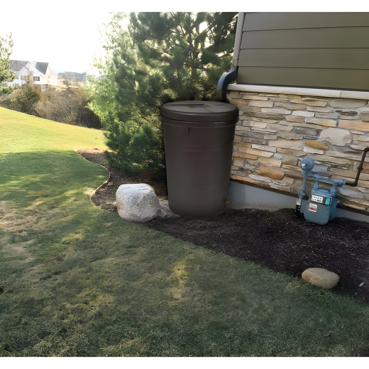 Good Ideas Good Ideas 50 Gallons Plastic Drainable Rain Barrel