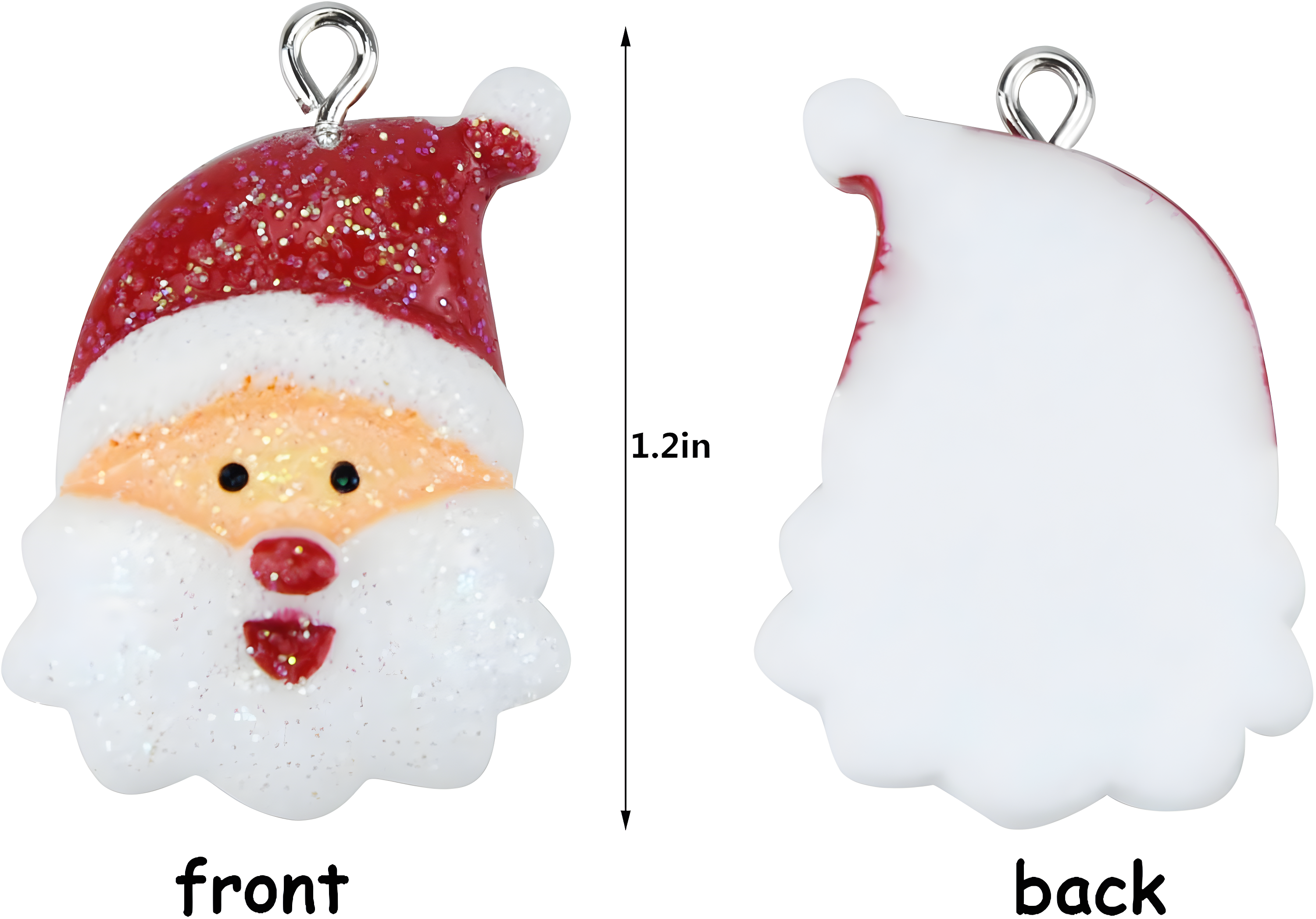 Christmas Tree Ornaments Decoration Mini Rustic Christmas Miniature Hanging Ornaments Resin Christmas Figurines for Xmas Party Multicolor 30Pcs