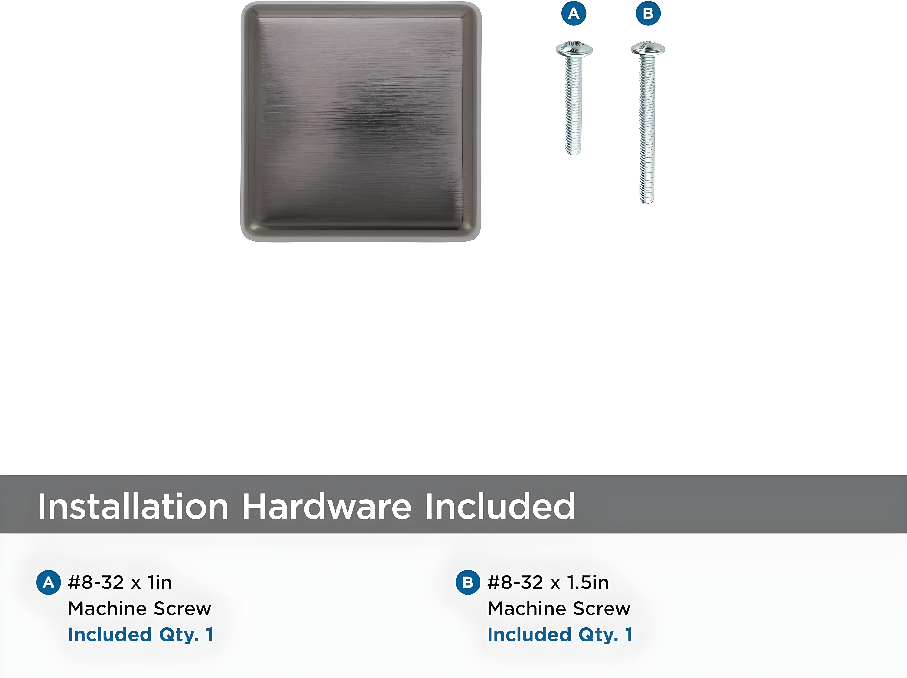 Amerock Blackrock 1-1/2 inch (38mm) Length Gunmetal Cabinet Knob