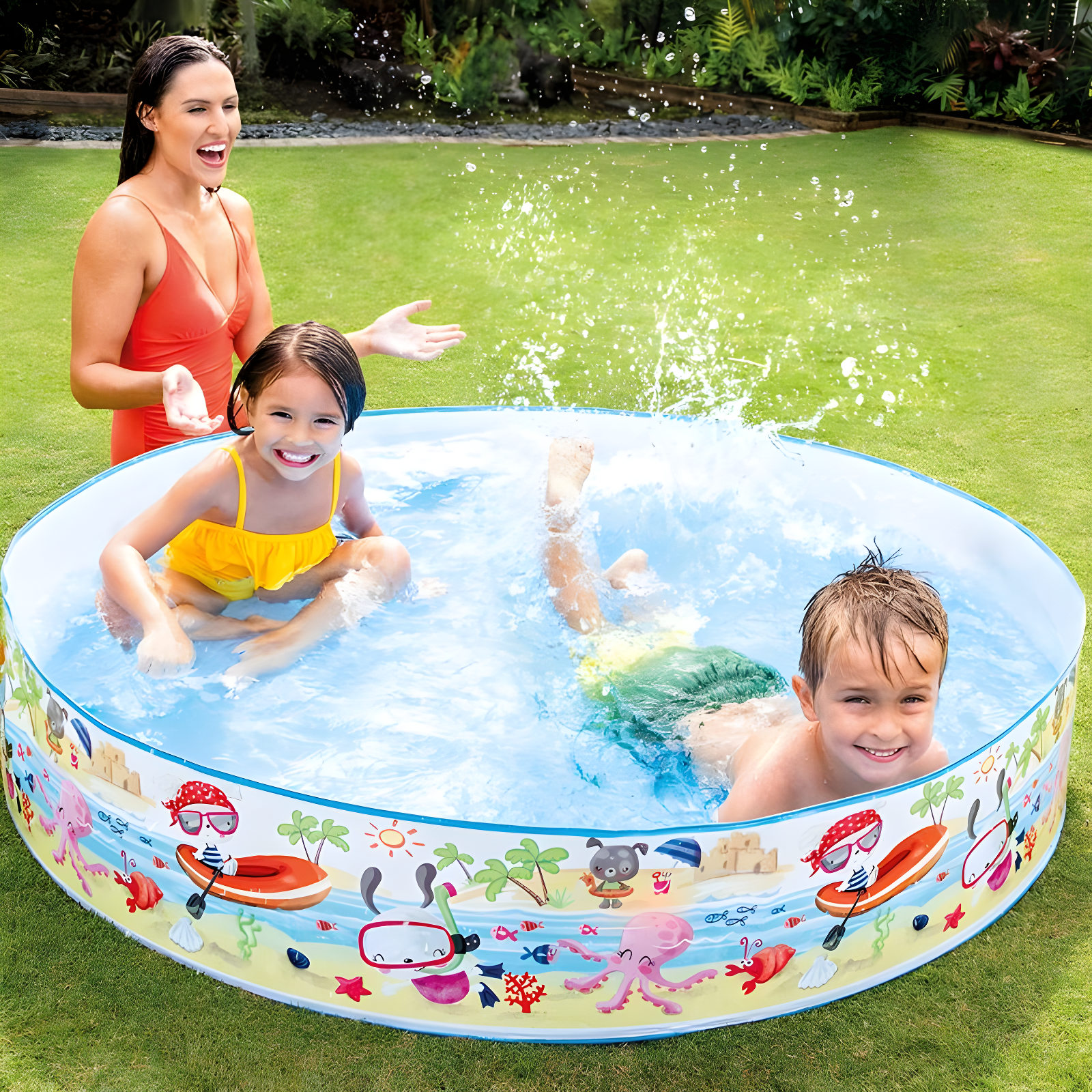 INTEX Beach Days Snapset Instant Kids Childrens Swimming Pool