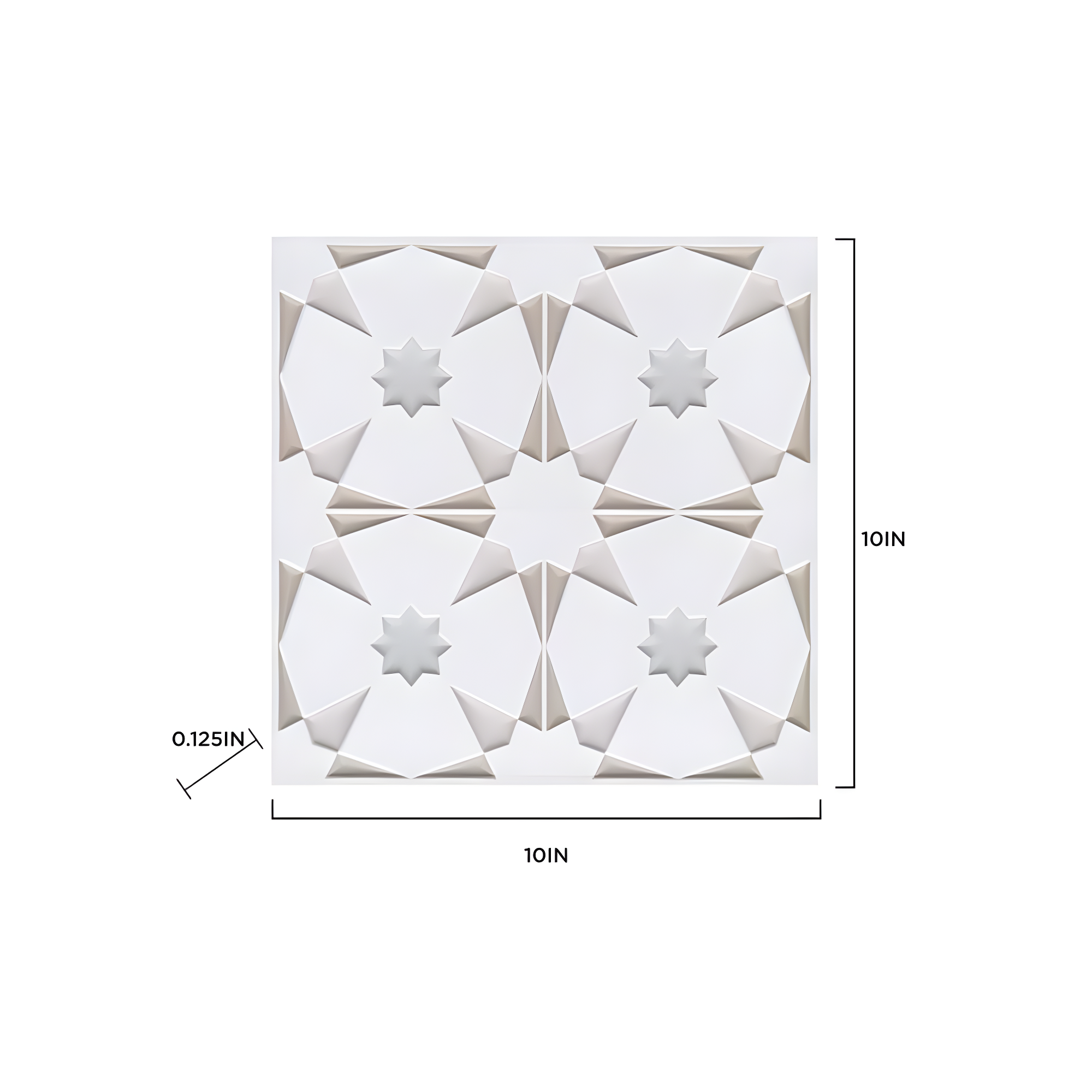10'' W x 10'' L PVC Peel and Stick Field Tile