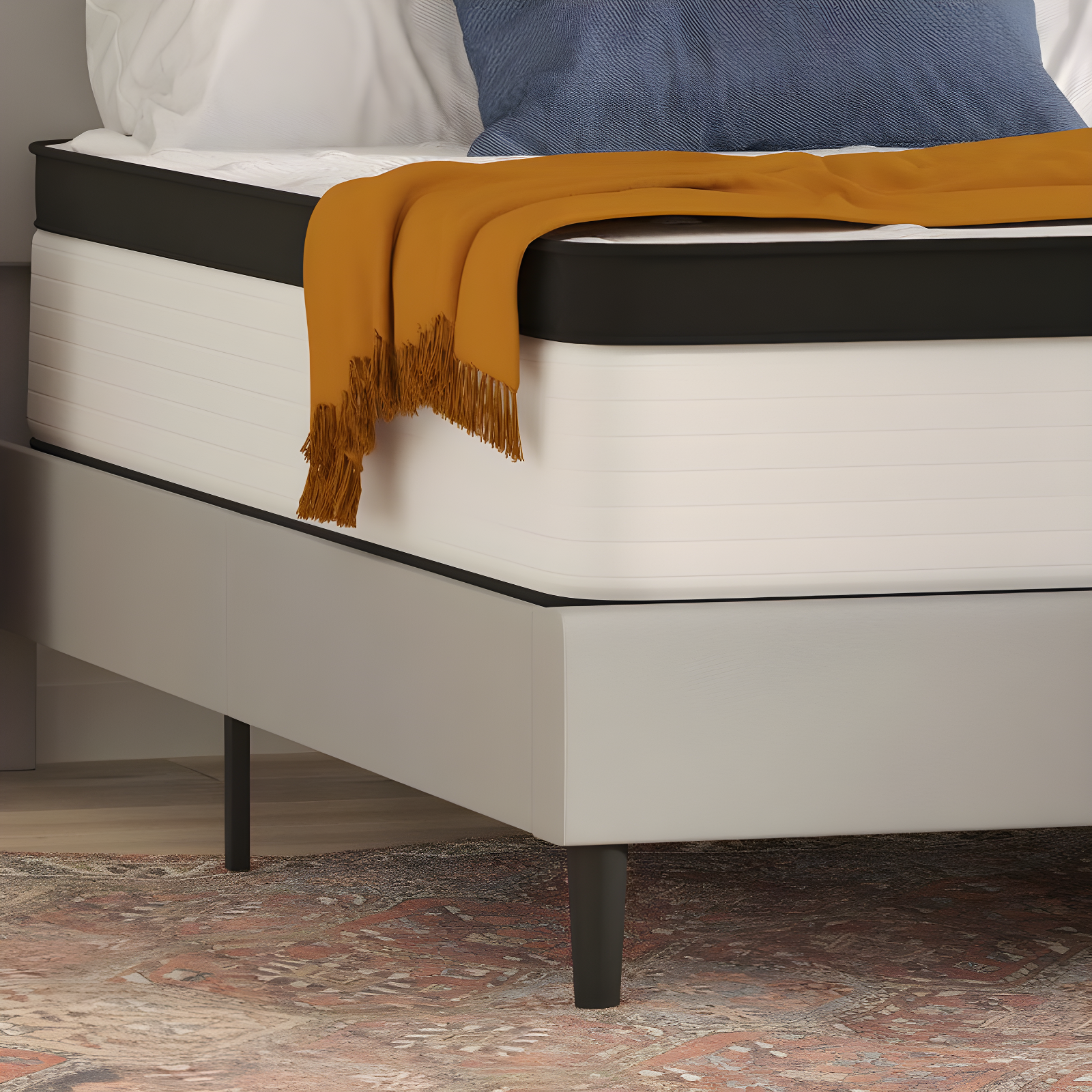 Flash Furniture 12" Hybrid Firm Pocket Spring Mattress, Full Mattress in a Box-Premium Mattress