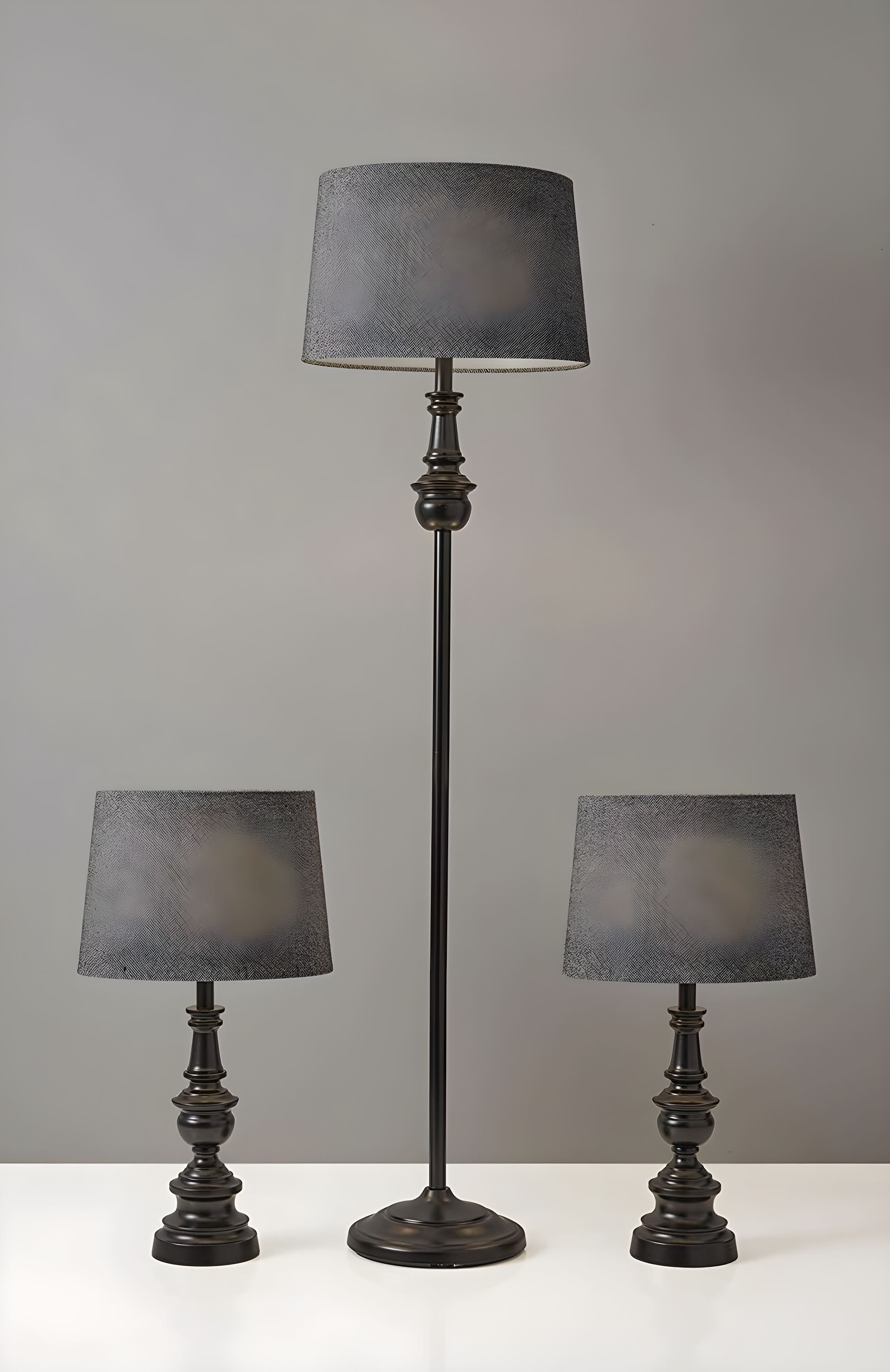 SIMPLEE ADESSO Chandler 3 Piece Floor and Table Lamp Set