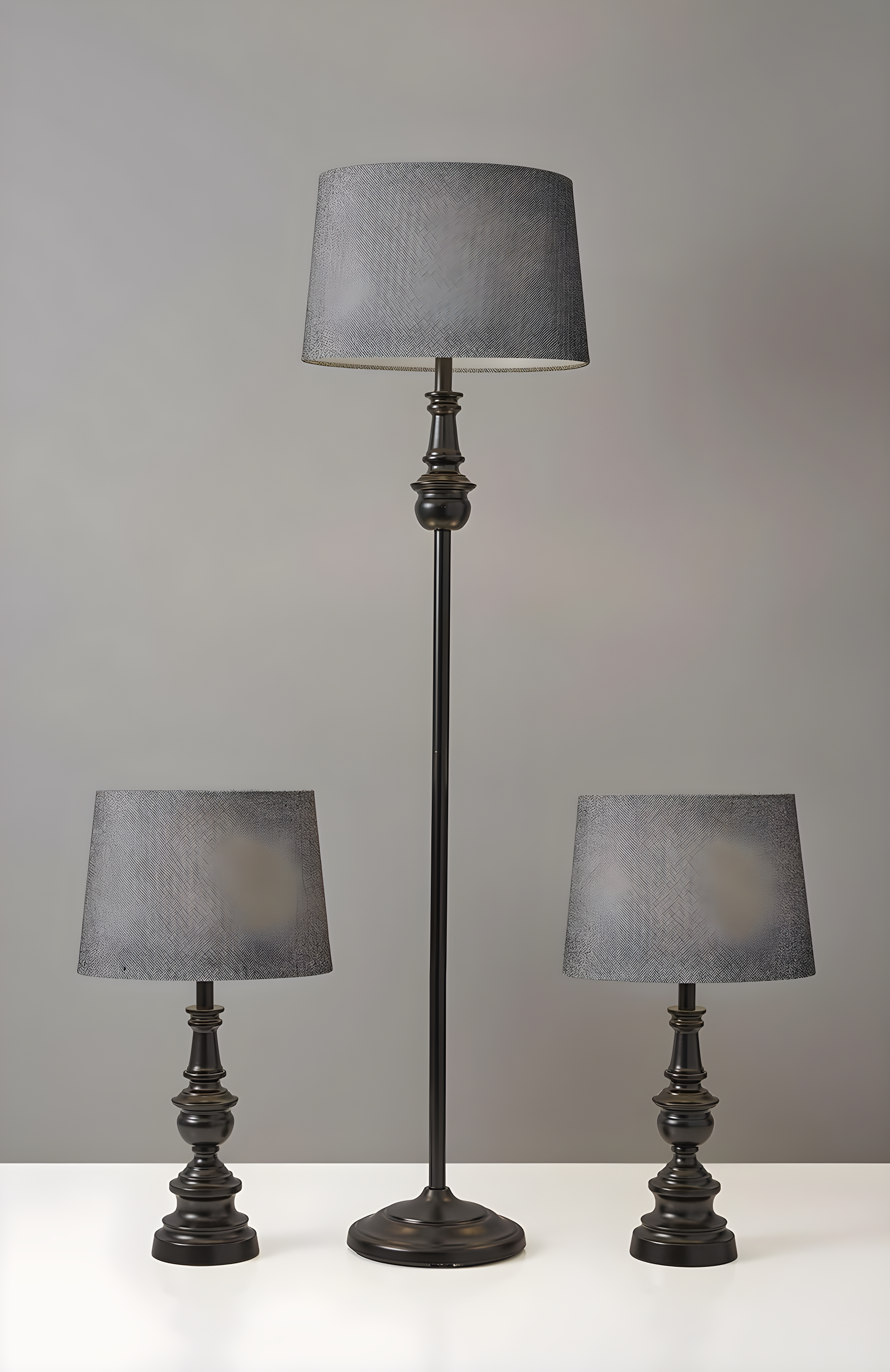 SIMPLEE ADESSO Chandler 3 Piece Floor and Table Lamp Set