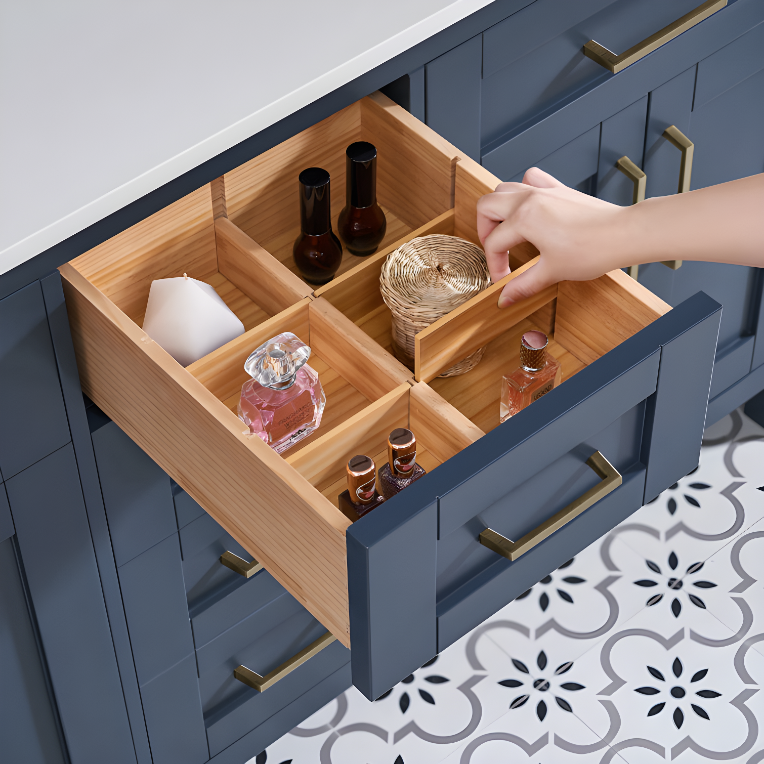 OVE Decors Tahoe 60" Double Bathroom Vanity Set