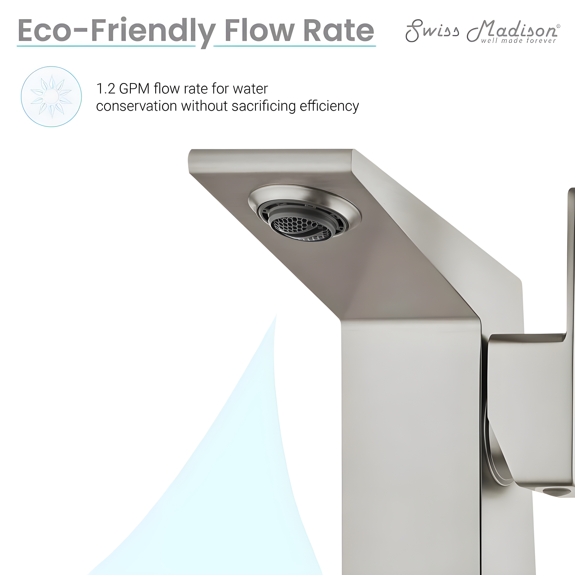 Carre Single Hole, Single-Handle, Bathroom Faucet