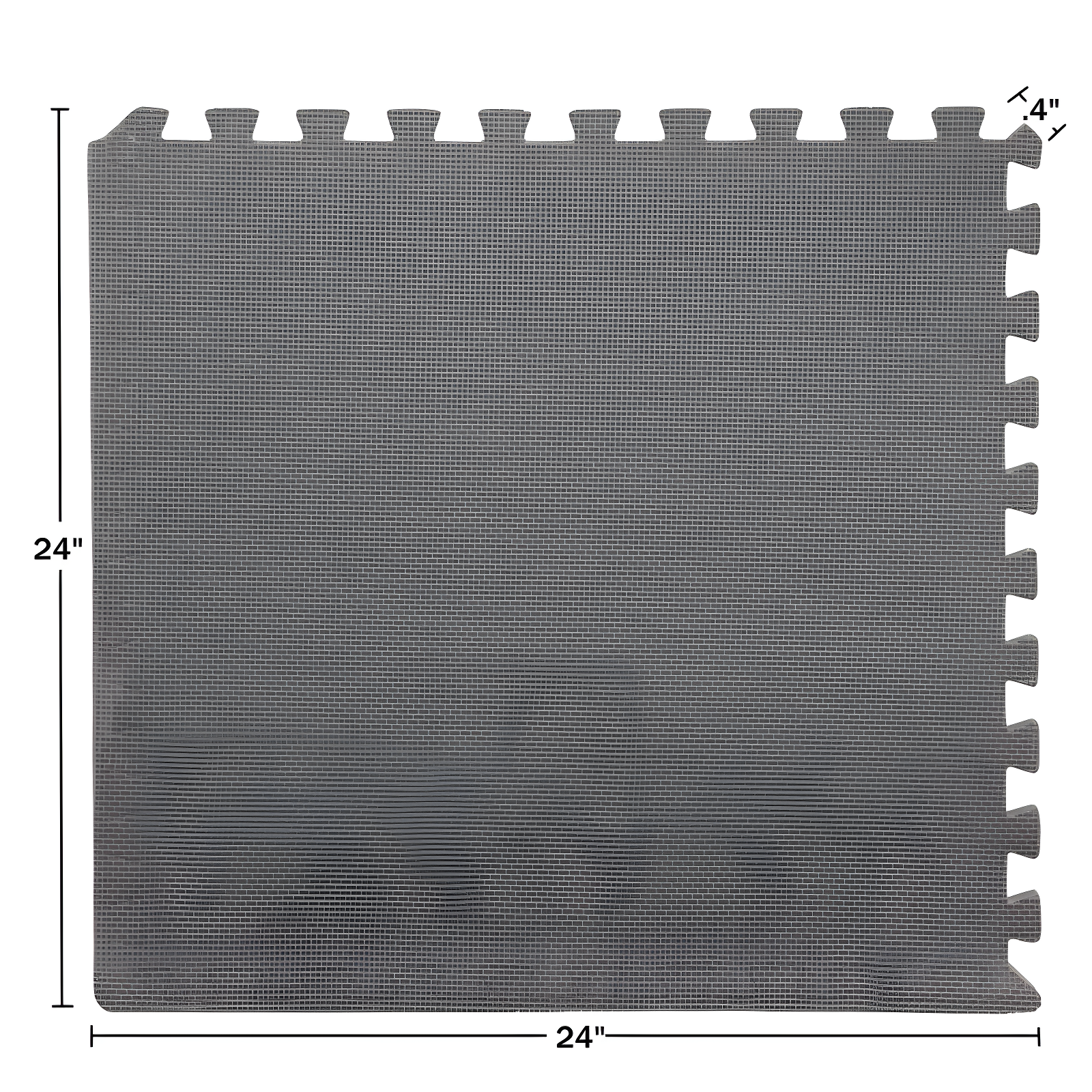 Stalwart Stalwart 24-Inch EVA Foam Tiles 6-Pack - Interlocking Padding - Workout Mat or Baby Playmat (Set of 6)