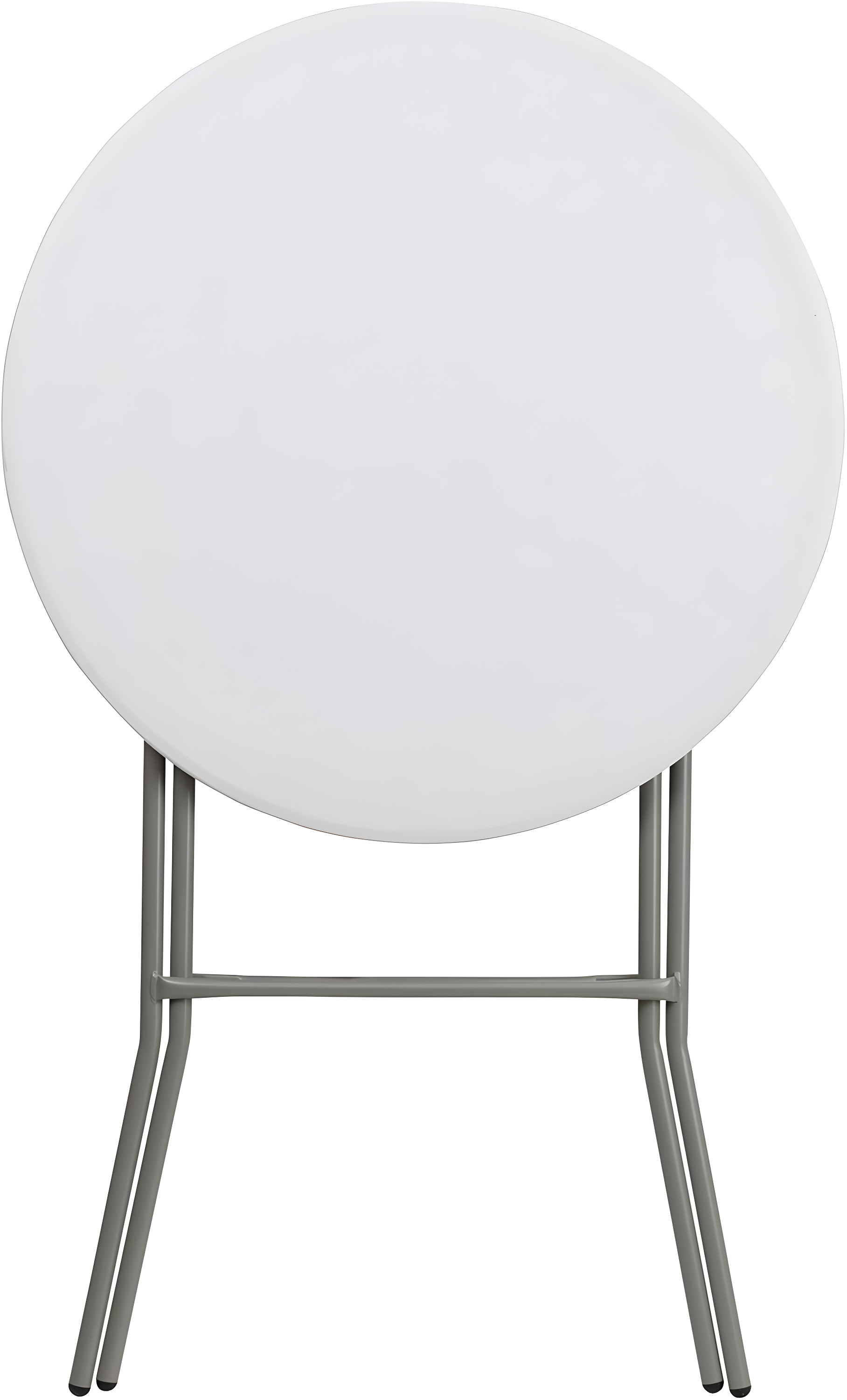 Emma and Oliver 2.6-Foot Round Granite White Plastic Bar Height Folding Event Table