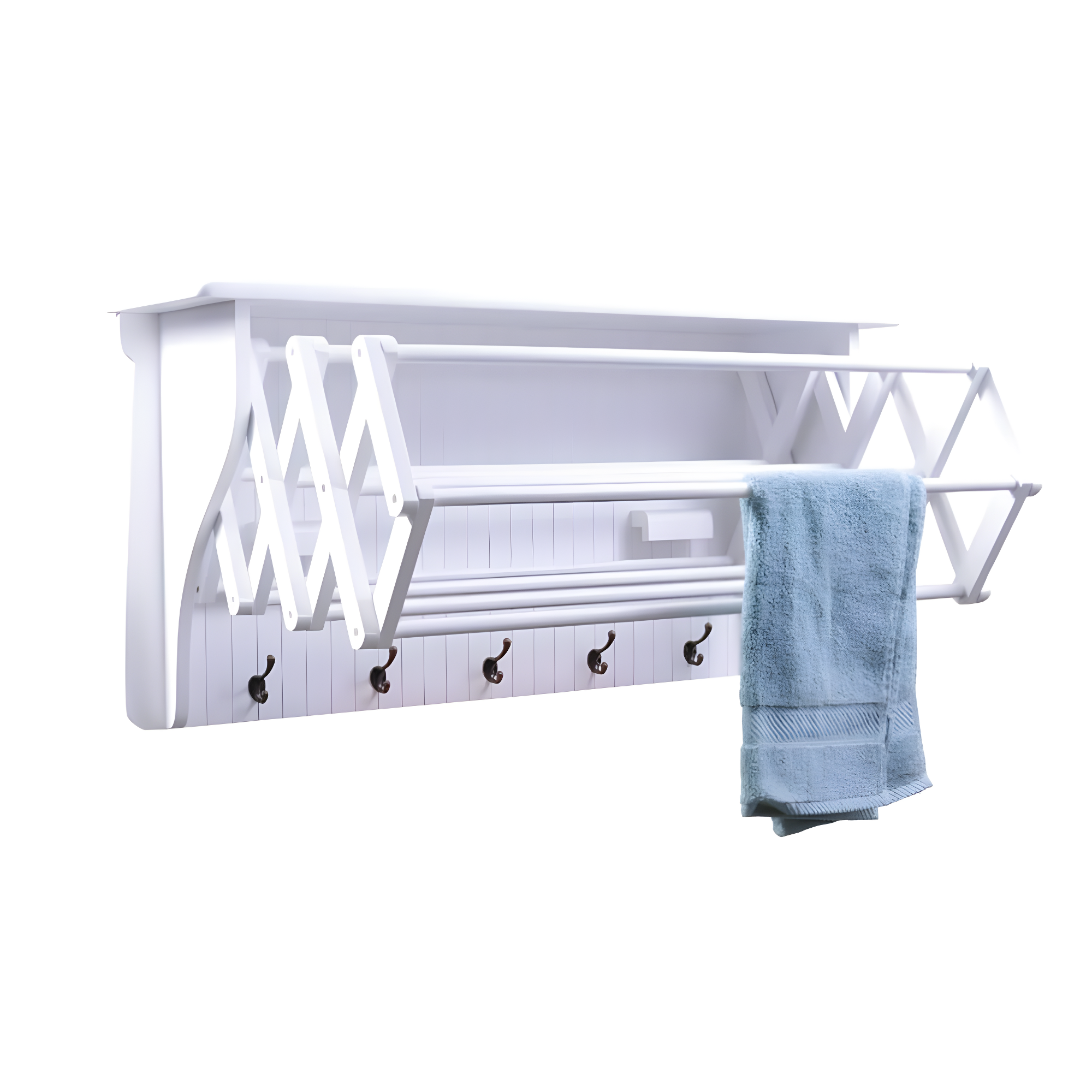 Latitude Run® Collapsible Accordion Wall Mounted Drying Rack