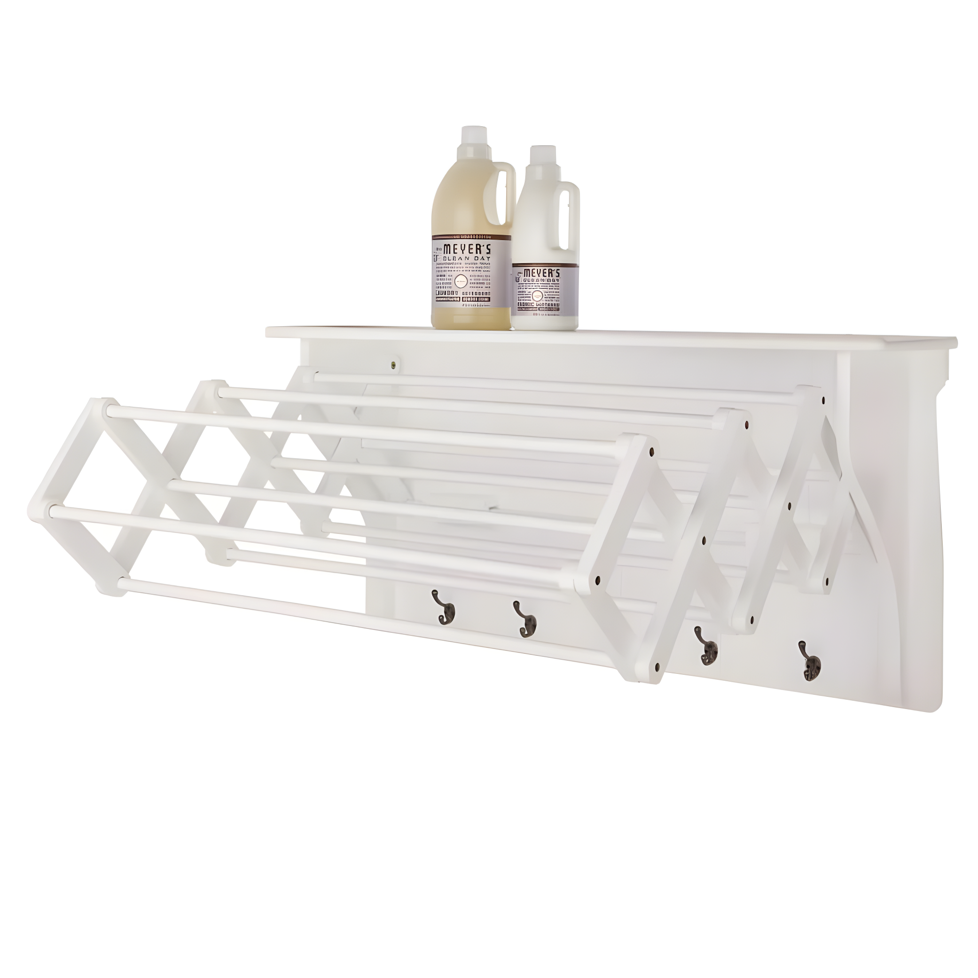 Latitude Run® Collapsible Accordion Wall Mounted Drying Rack